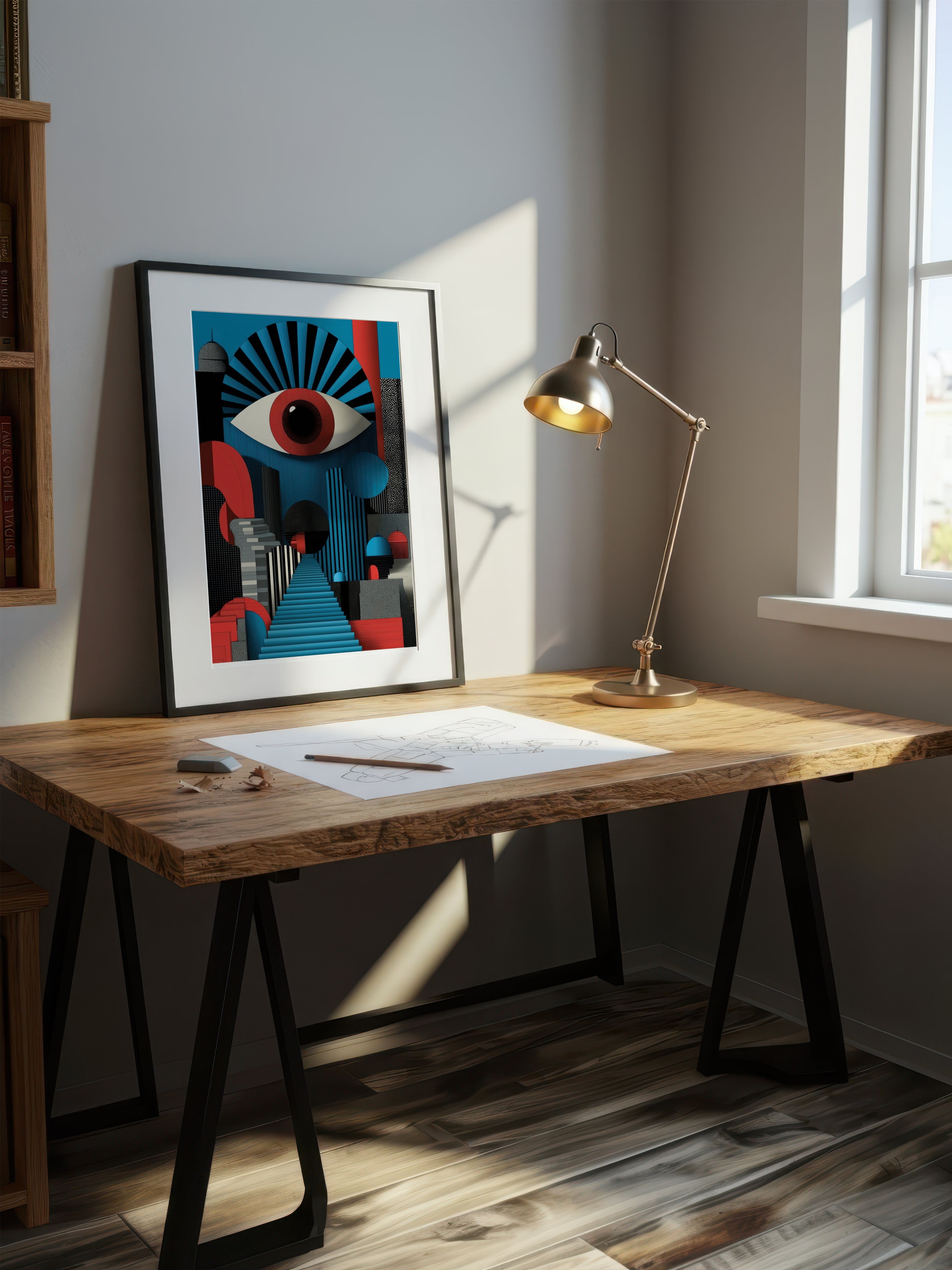 Minimalist Surreal City – Surreal Urban Wall Art 056