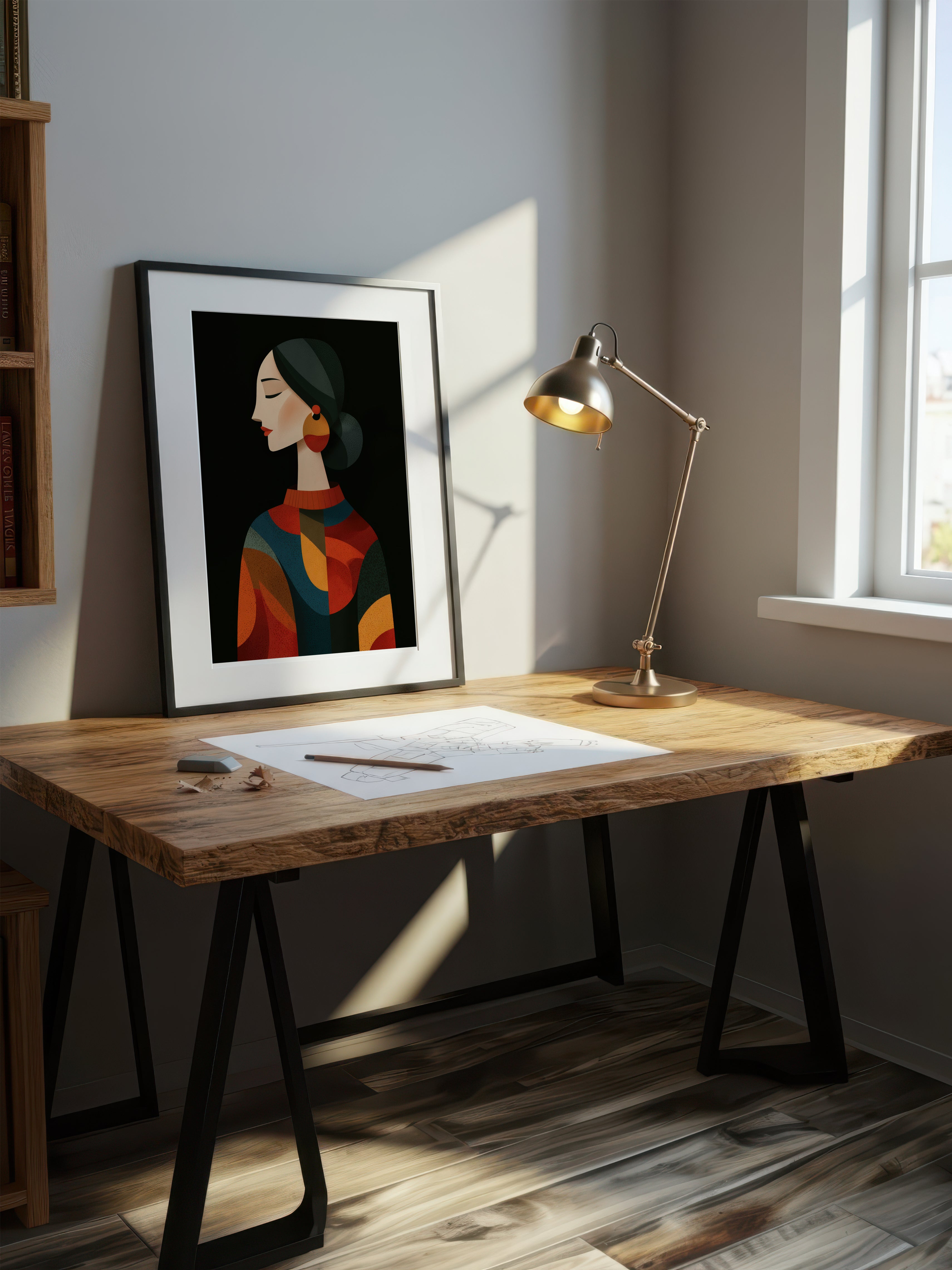 Modern Graphic Figure – Surreal Graphic Wall Art 132