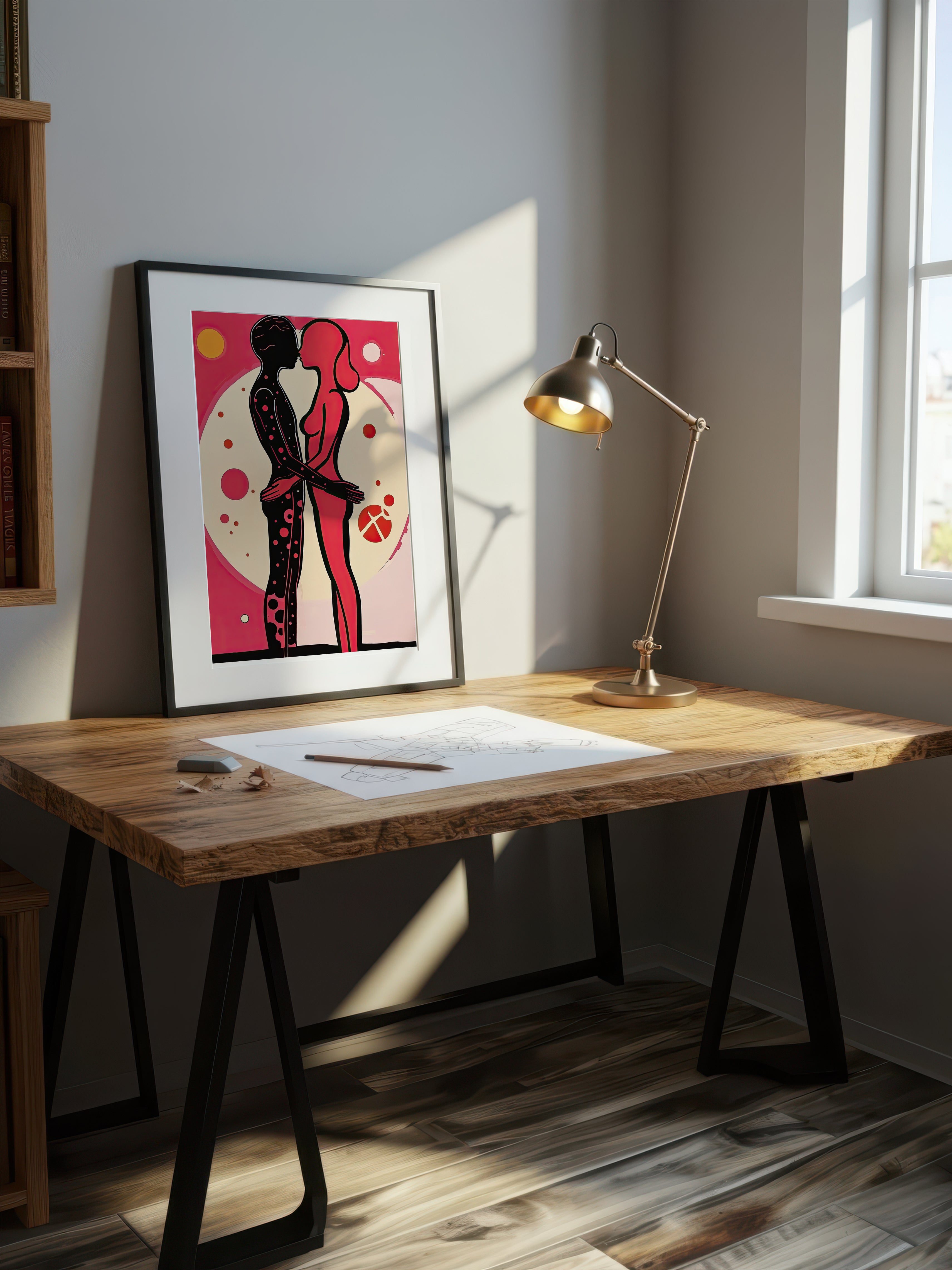 Psychedelic Pop Art – Surreal Vivid Graphic Portrait Wall Art 238