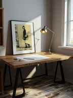Walking Silhouette – Surreal Noir Urban Motion Wall Art 400