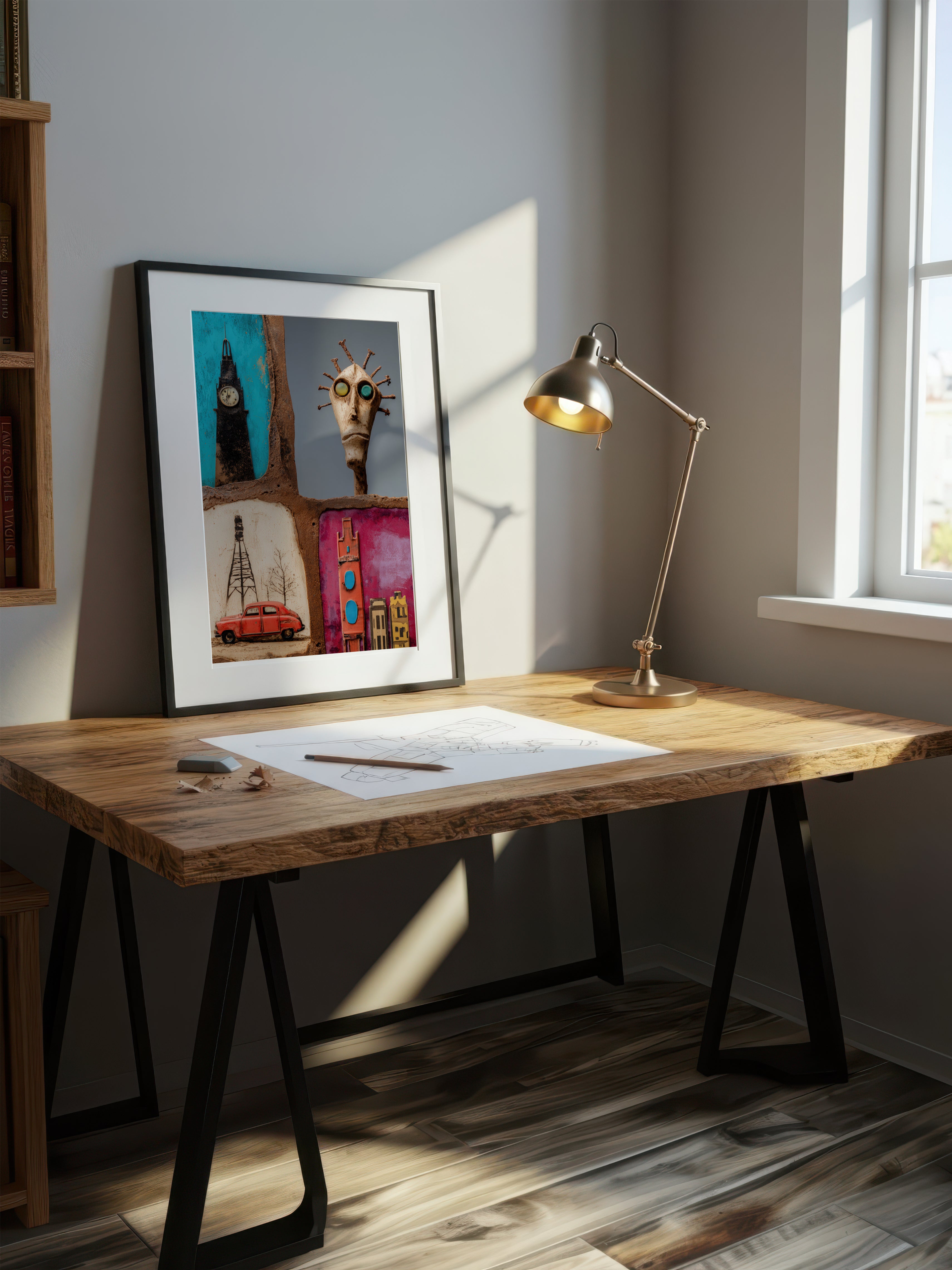 Urban Stories – Surreal City Narrative Wall Art 368