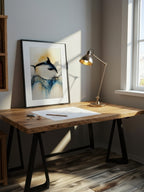 Ocean Leap – Surreal Ink Splash Marine Wildlife Wall Art 294