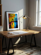 Urban Reflection – Surreal City Mirror Wall Art 338