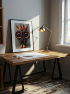Stylized Narrative Composition – Surreal Storytelling Wall Art 027