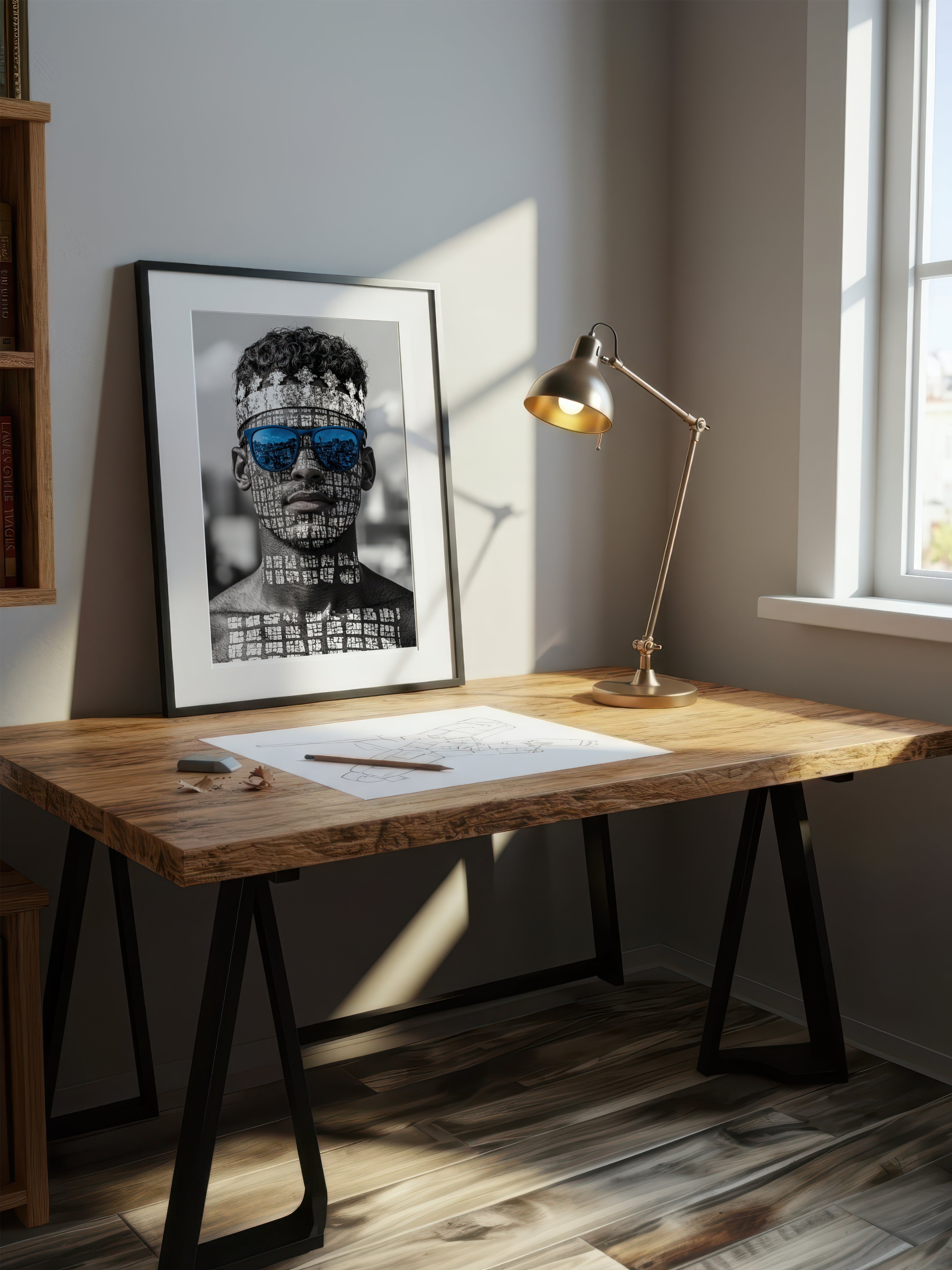 Conceptual Stipple Art – Surreal Pointillist Wall Art 019