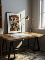 Contemporary Harlequin Trio – Surreal Whimsical Wall Art 163