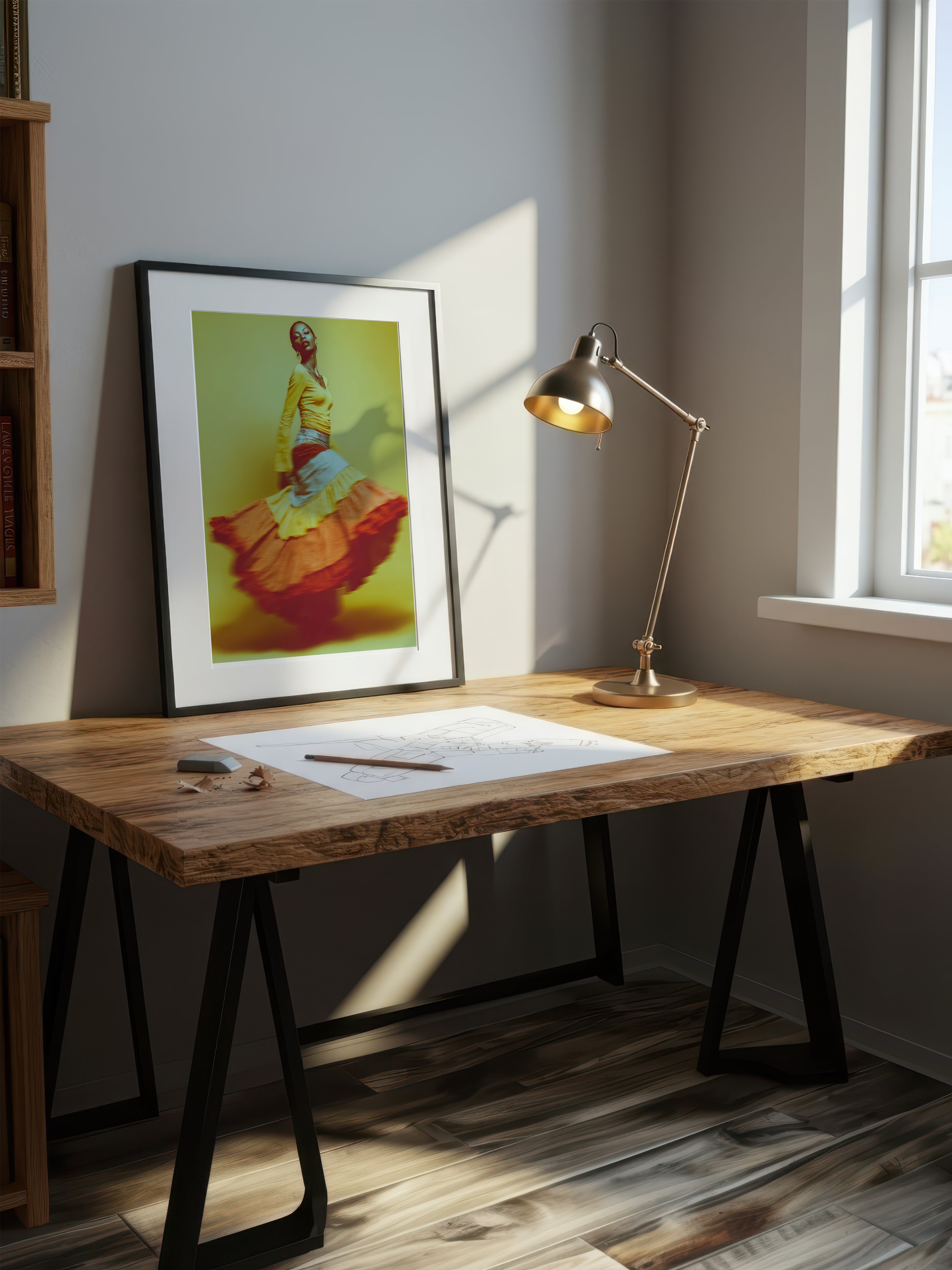 Contemporary Dance Portrait – Surreal Dance Wall Art 089