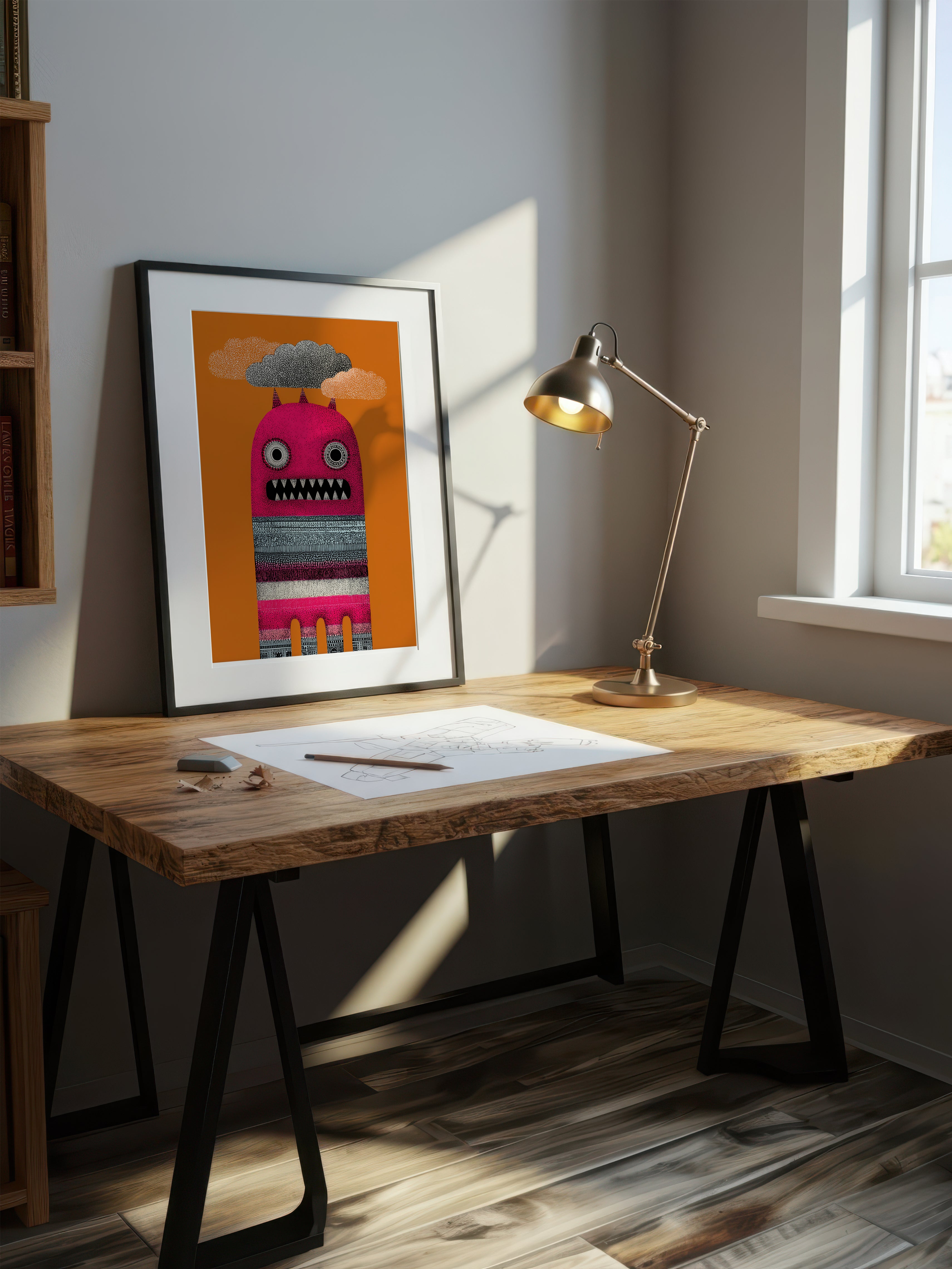 Psychedelic Pop Art – Surreal Fluid Color Portrait Wall Art 298