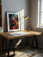 Contemporary Masquerade – Surreal Masked Figure Wall Art 347