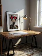 Found Object Portrait – Surreal Assemblage Figure Wall Art 367