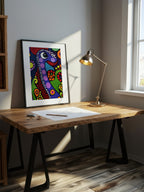 Pop Folk Animal – Surreal Folk Art Wall Art 090