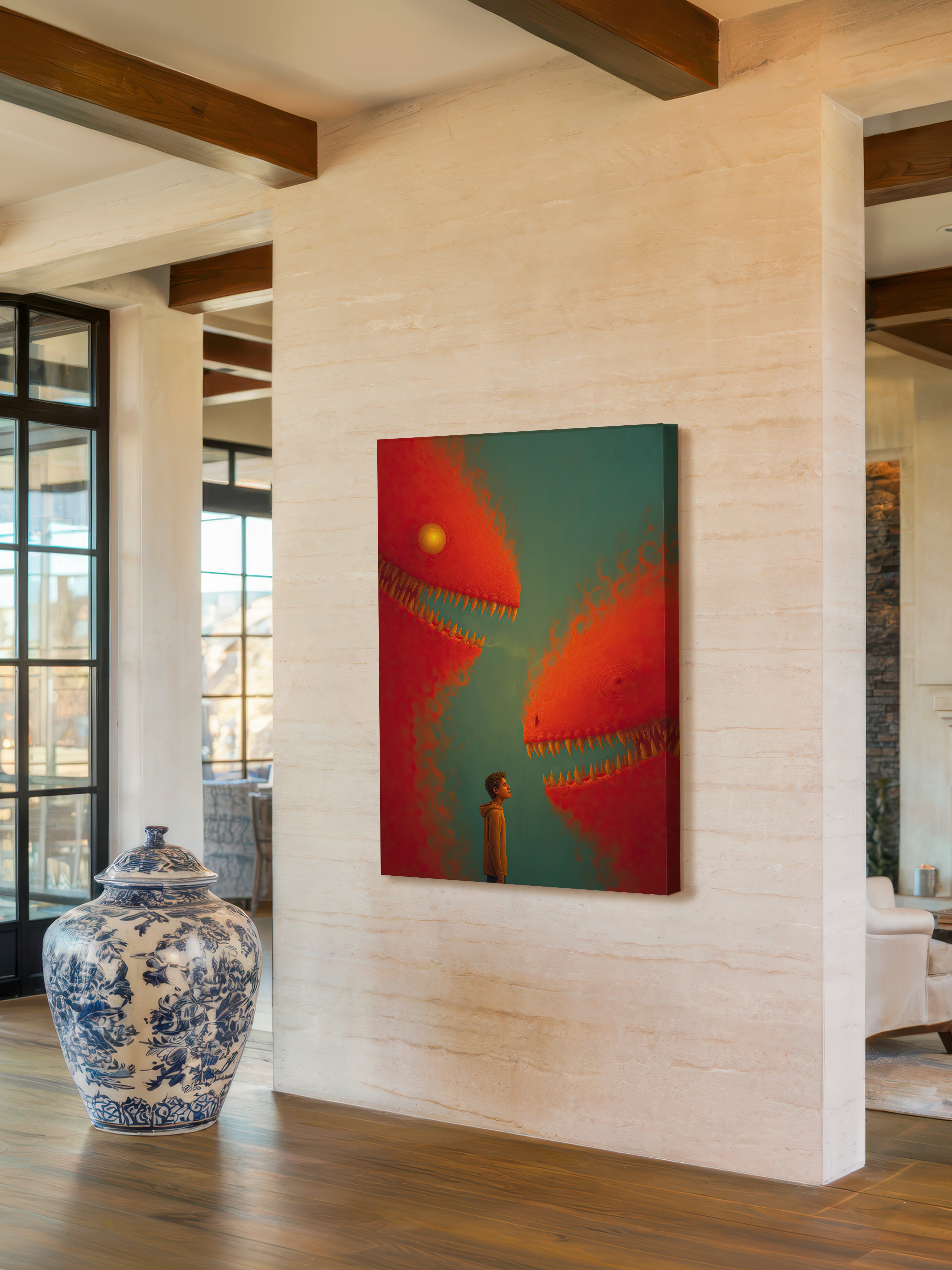 Whimsical Encounter – Surreal Whimsical Wall Art 003