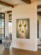Atmospheric Gaze – Surreal Cloud Abstract Face Wall Art 299