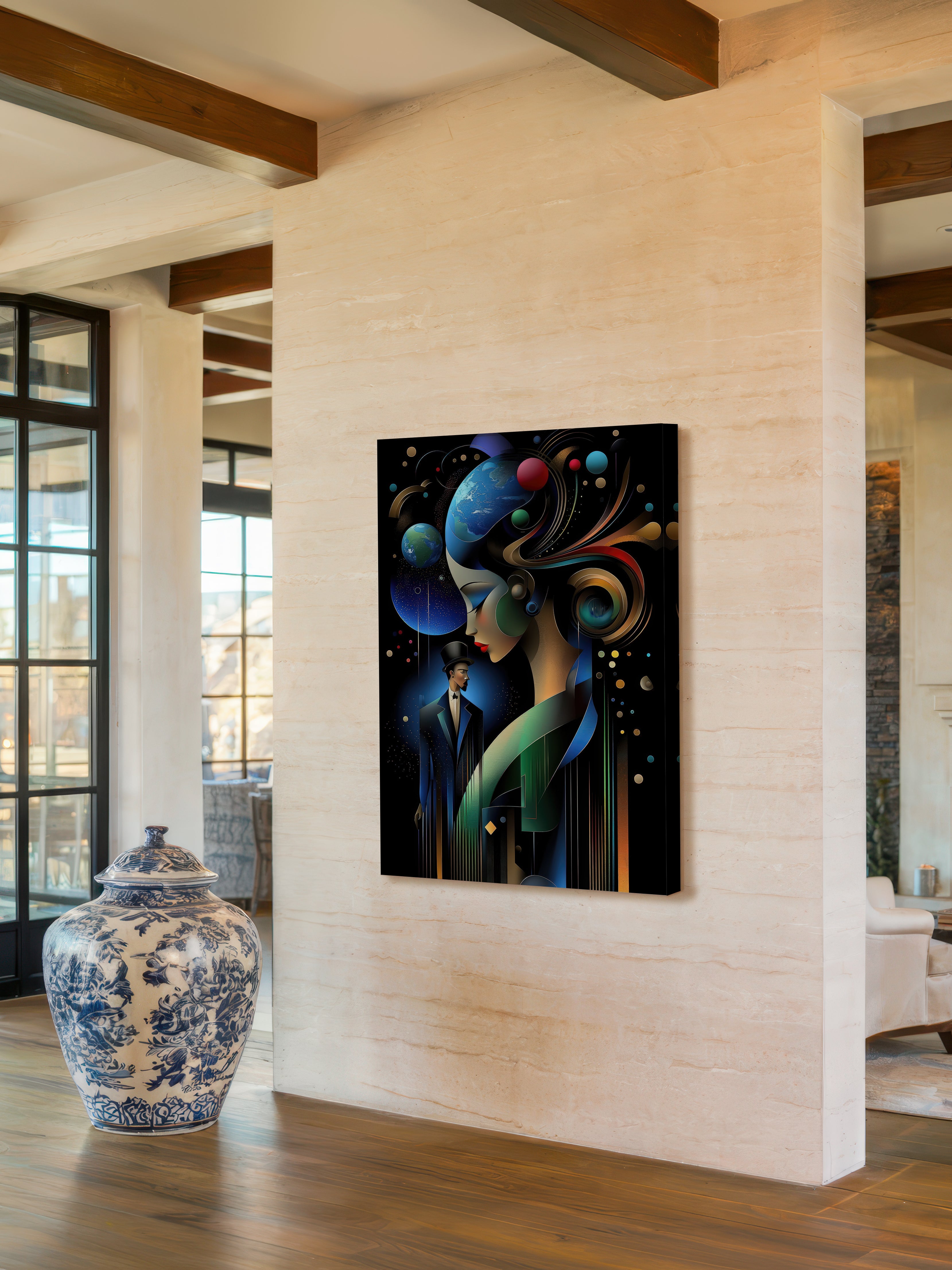 Surreal Deco Figures – Surreal Art Deco Wall Art 135