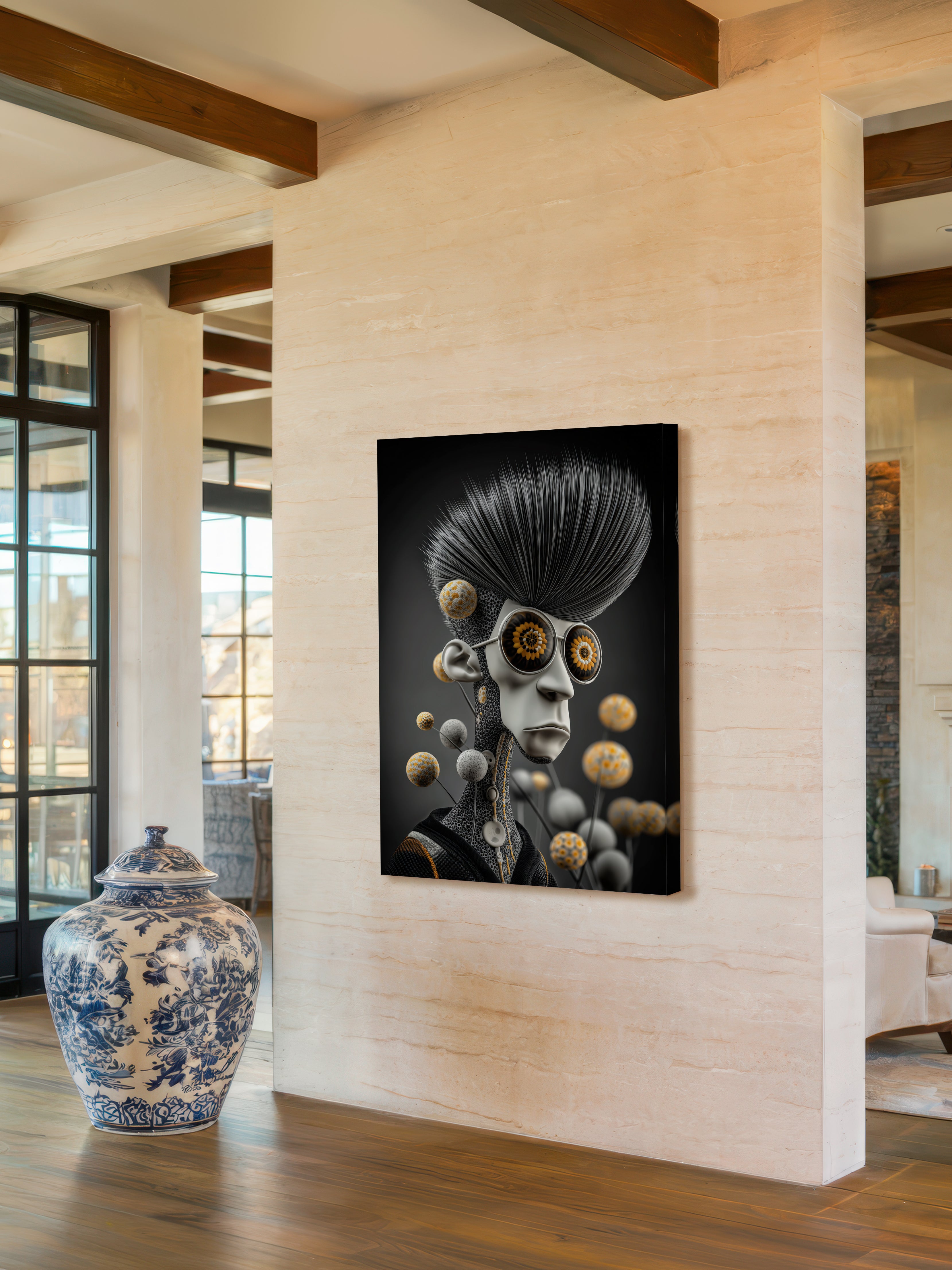 Floral Visionary – Surreal Avant-Garde Fashion Wall Art 263