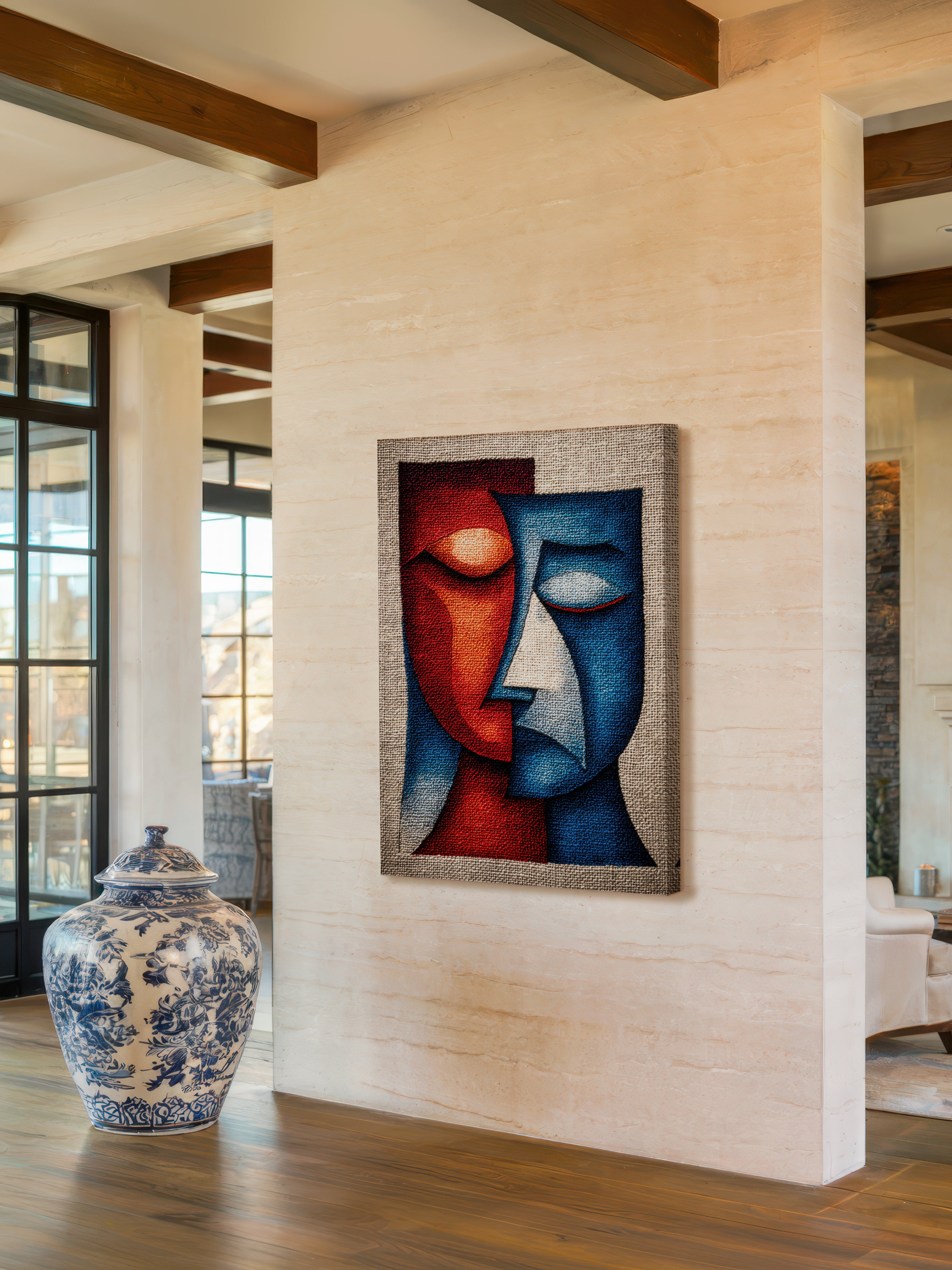 Abstract Cubist Expression – Surreal Cubist Wall Art 146