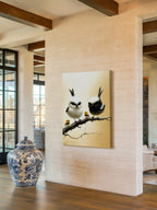 Protective Perch – Surreal Whimsical Bird Family Wall Art 199