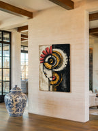 Modern Cubist Portrait – Surreal Geometric Figure Wall Art 402
