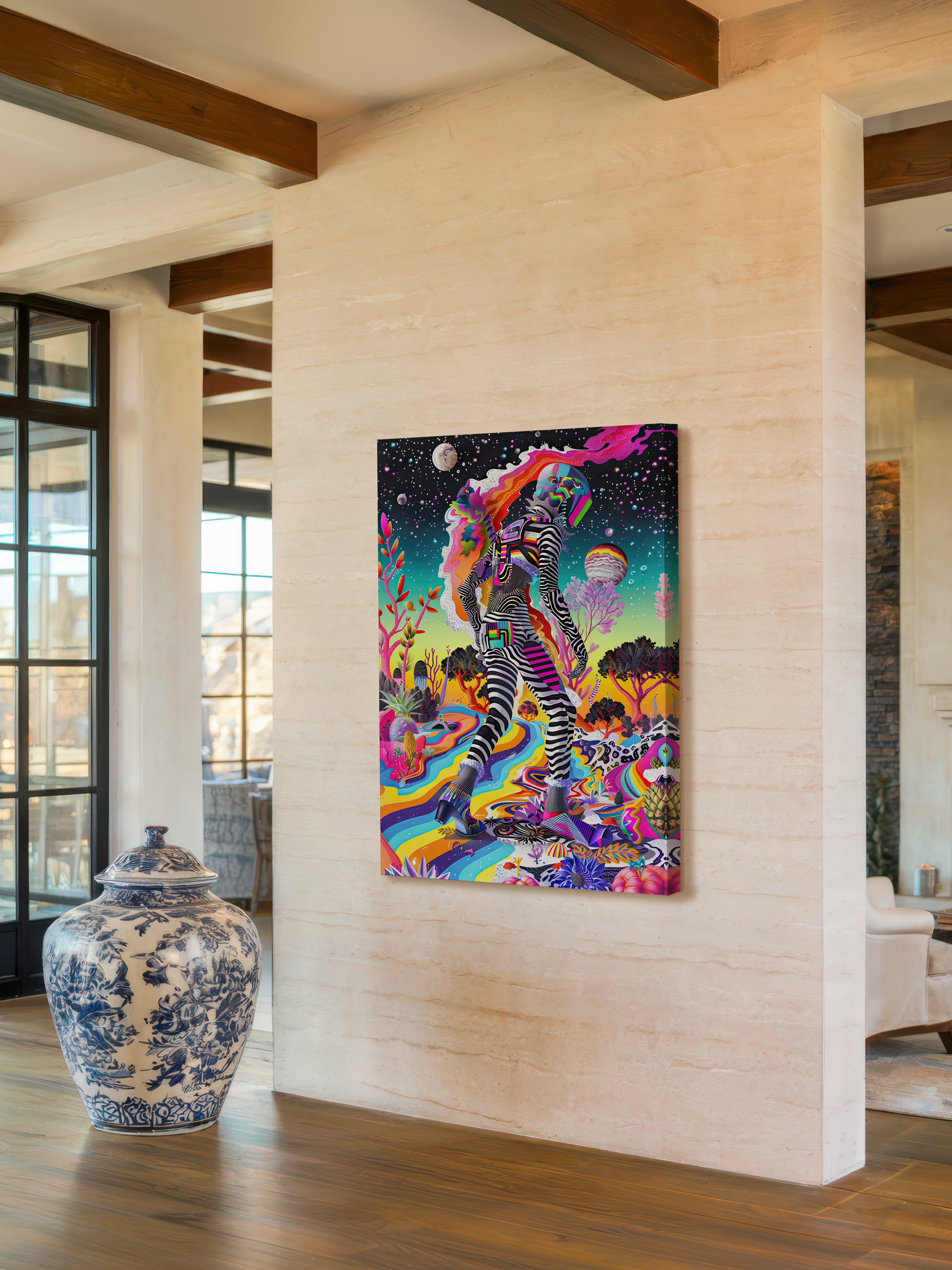 Cosmic Psychedelic Art – Surreal Cosmic Wall Art 094