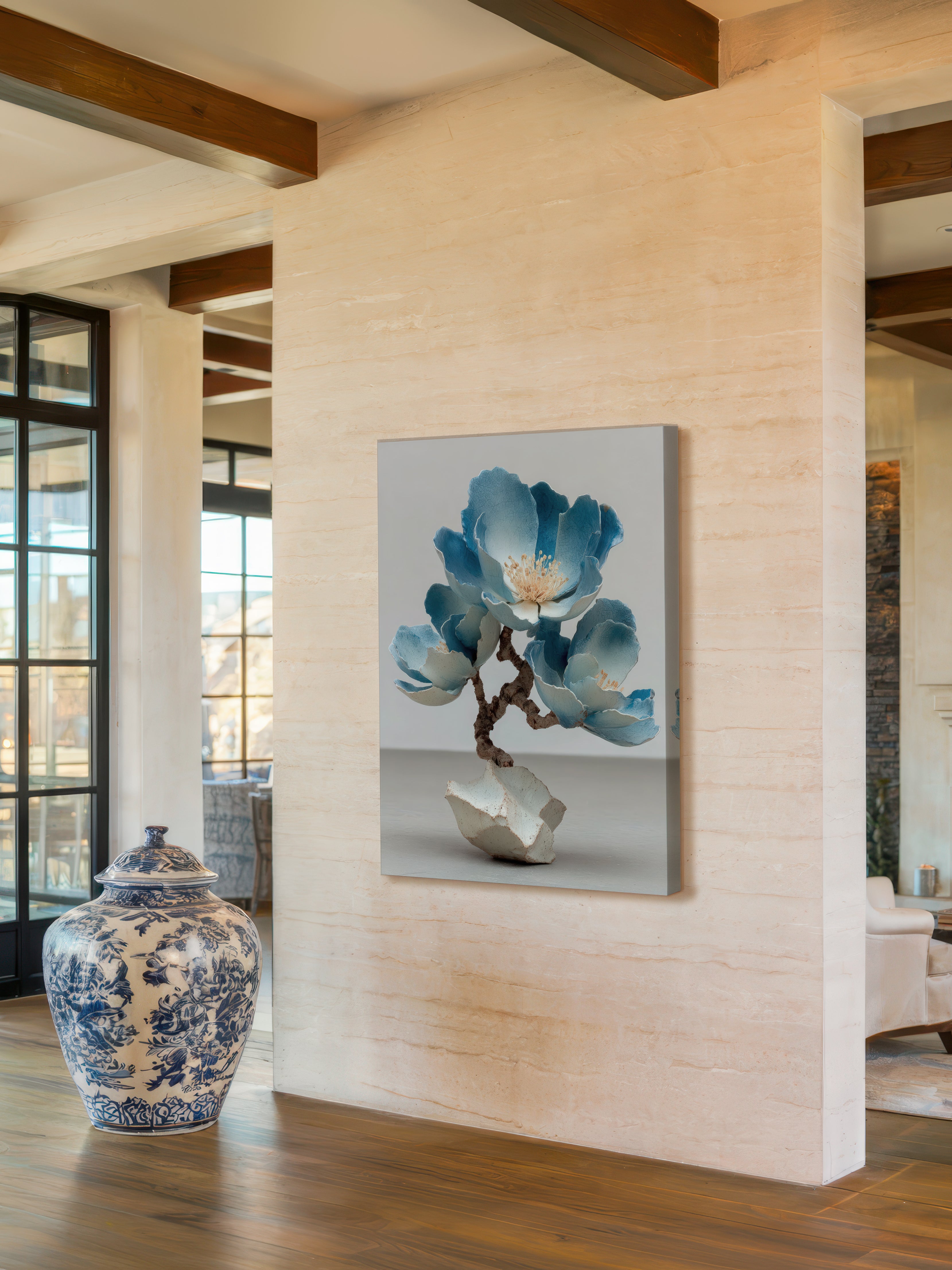 Ceramic Floral – Surreal Sculptural Flower Wall Art 316