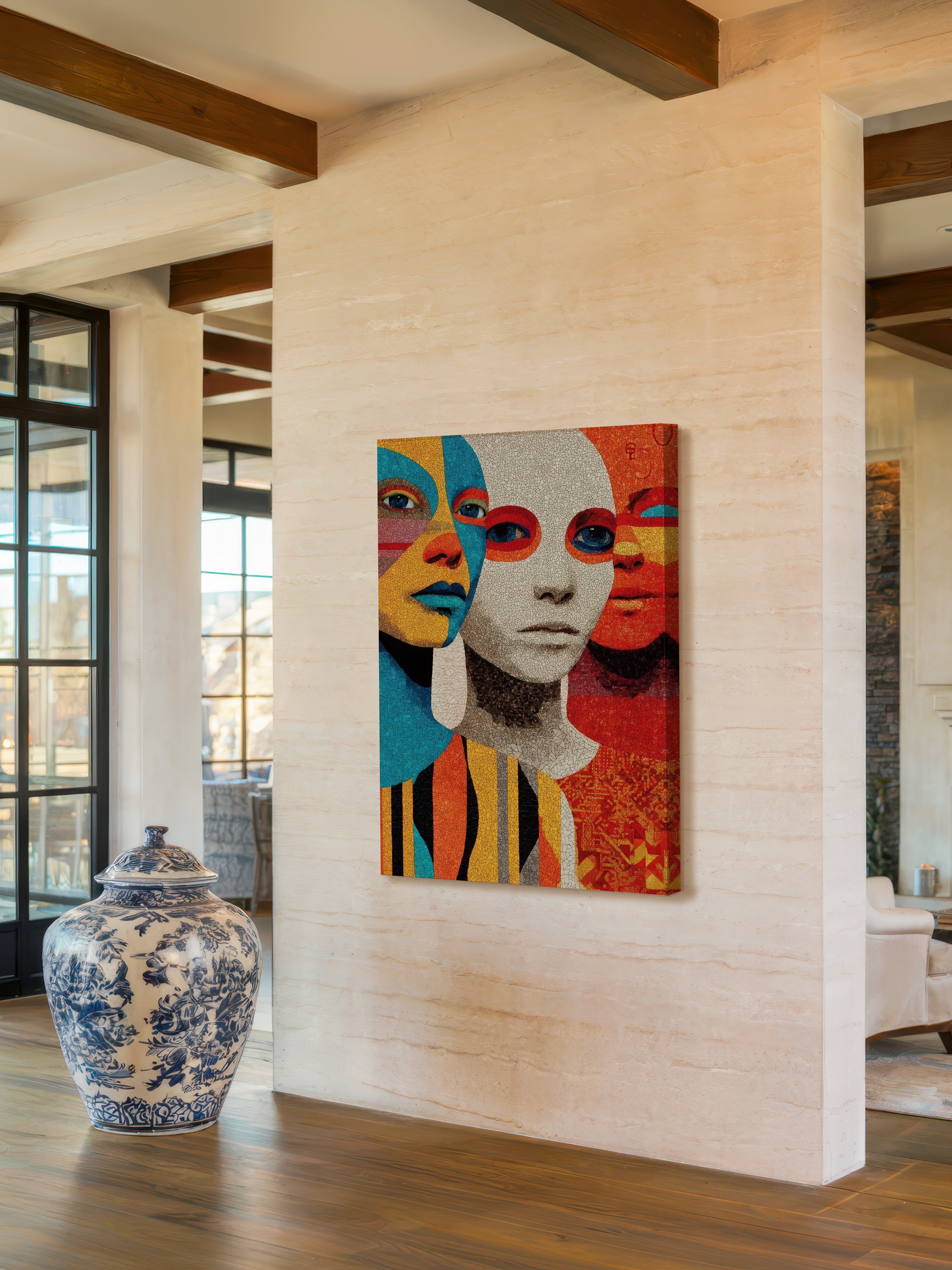 Modern Mosaic Trio – Surreal Mosaic Wall Art 165
