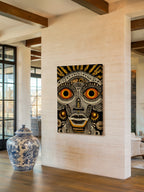 Tribal Face Illustration – Surreal Tribal Wall Art 088