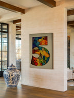 Mosaic Number Five – Surreal Graphic Symbol Wall Art 244