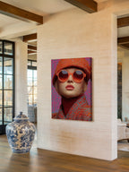 Psychedelic Pop Art – Surreal Electric Color Portrait Wall Art 275