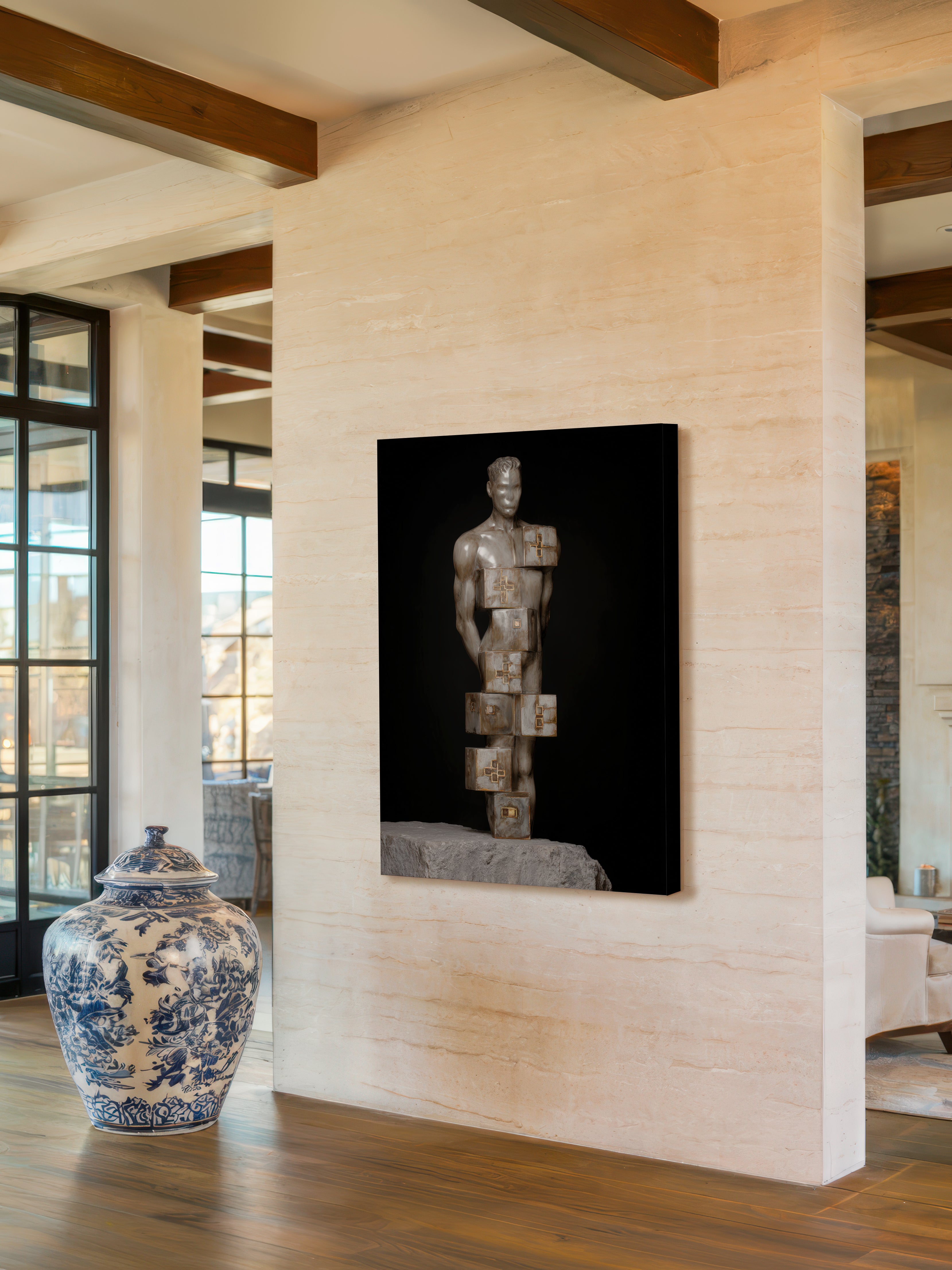 Modern Sculptural Figure – Surreal Sculptural Wall Art 152