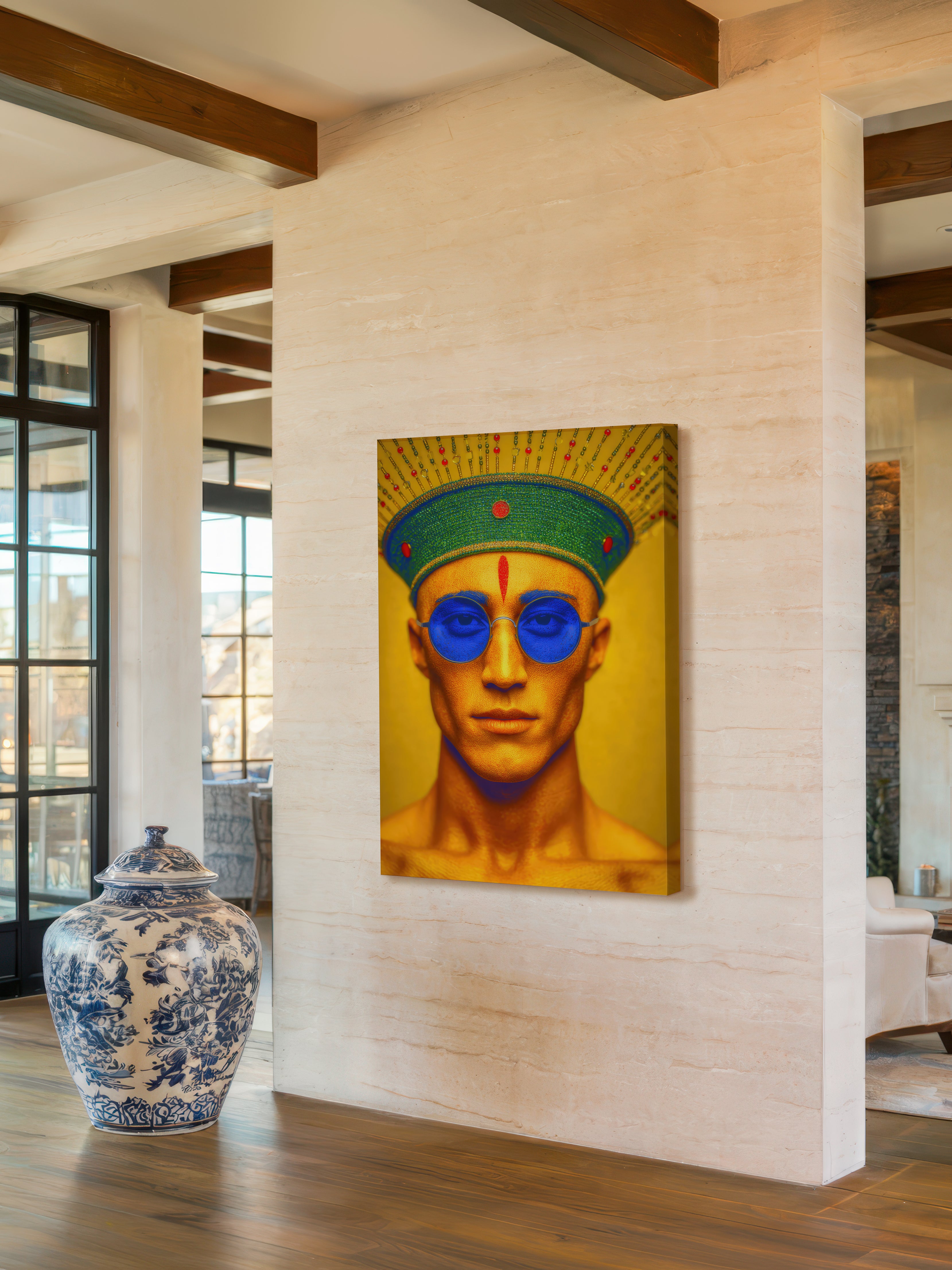 Fine Art Chromatic Figure – Surreal Colorful Wall Art 020