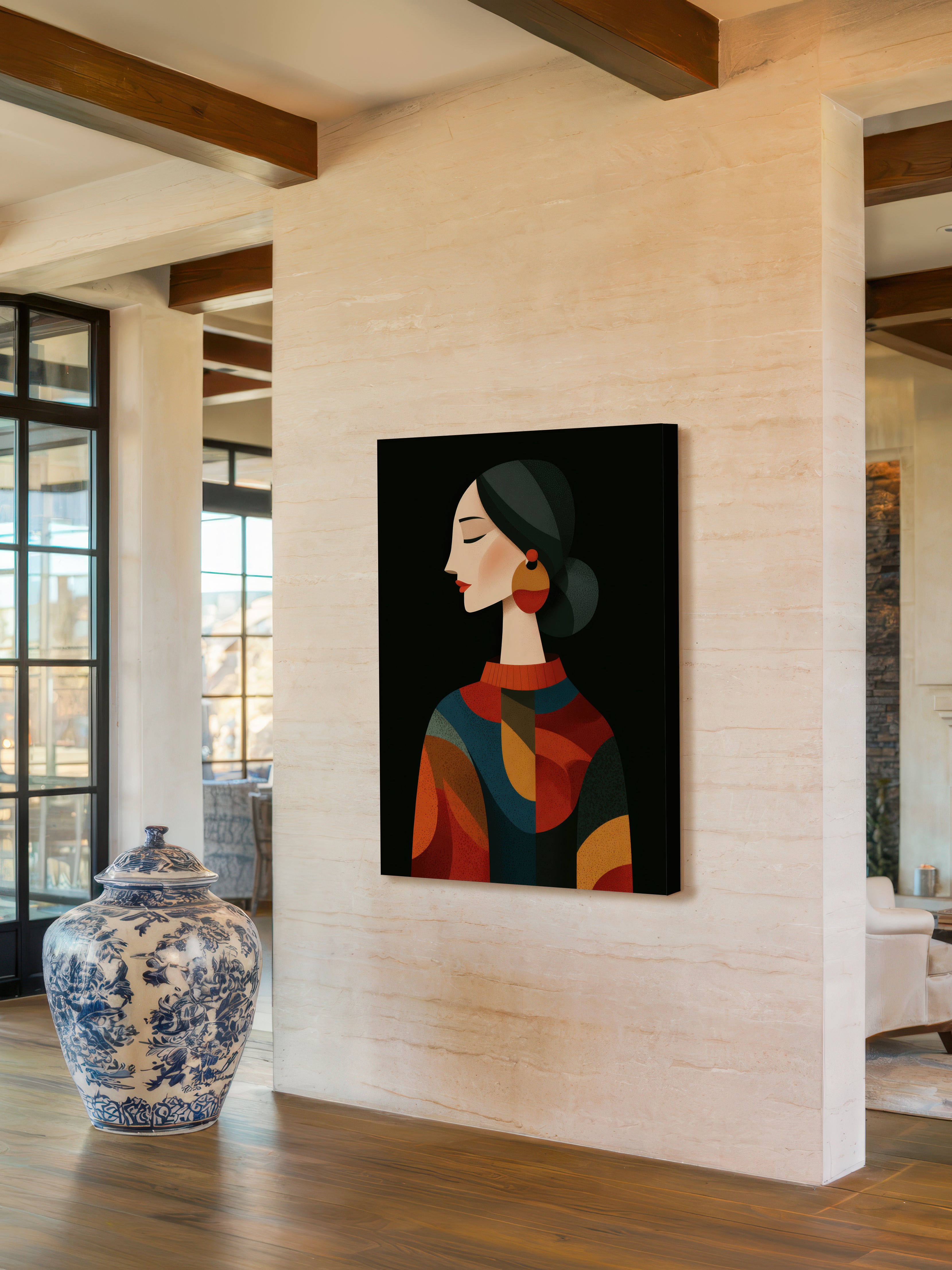 Modern Graphic Figure – Surreal Graphic Wall Art 132