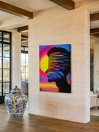 Psychedelic Pop Portrait – Surreal Vivid Color Wall Art 204