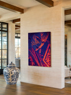 Neon Body Paint Art – Surreal Neon Wall Art 066