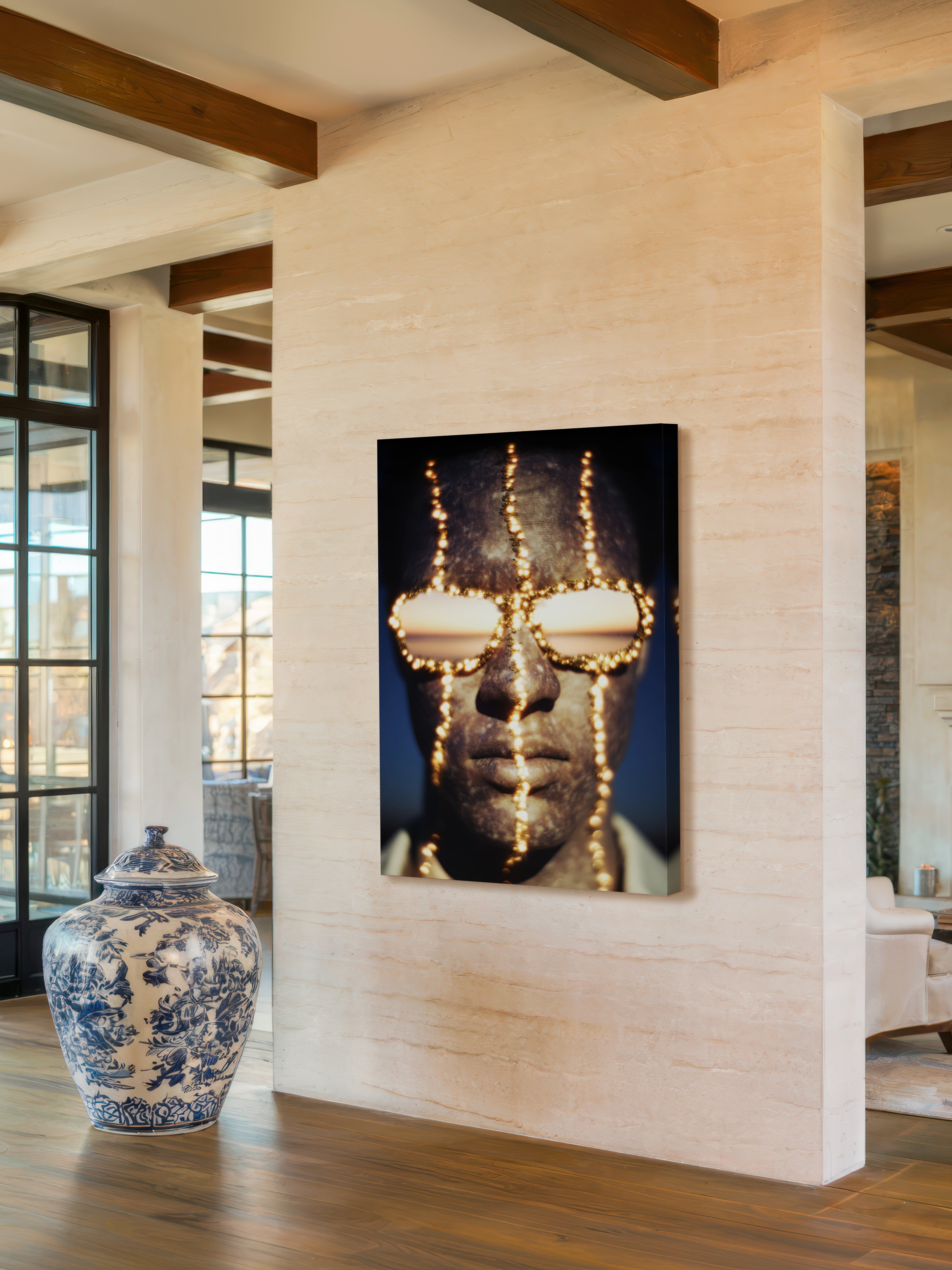 Modern Surreal Portrait – Surreal Layered Figure Wall Art 301