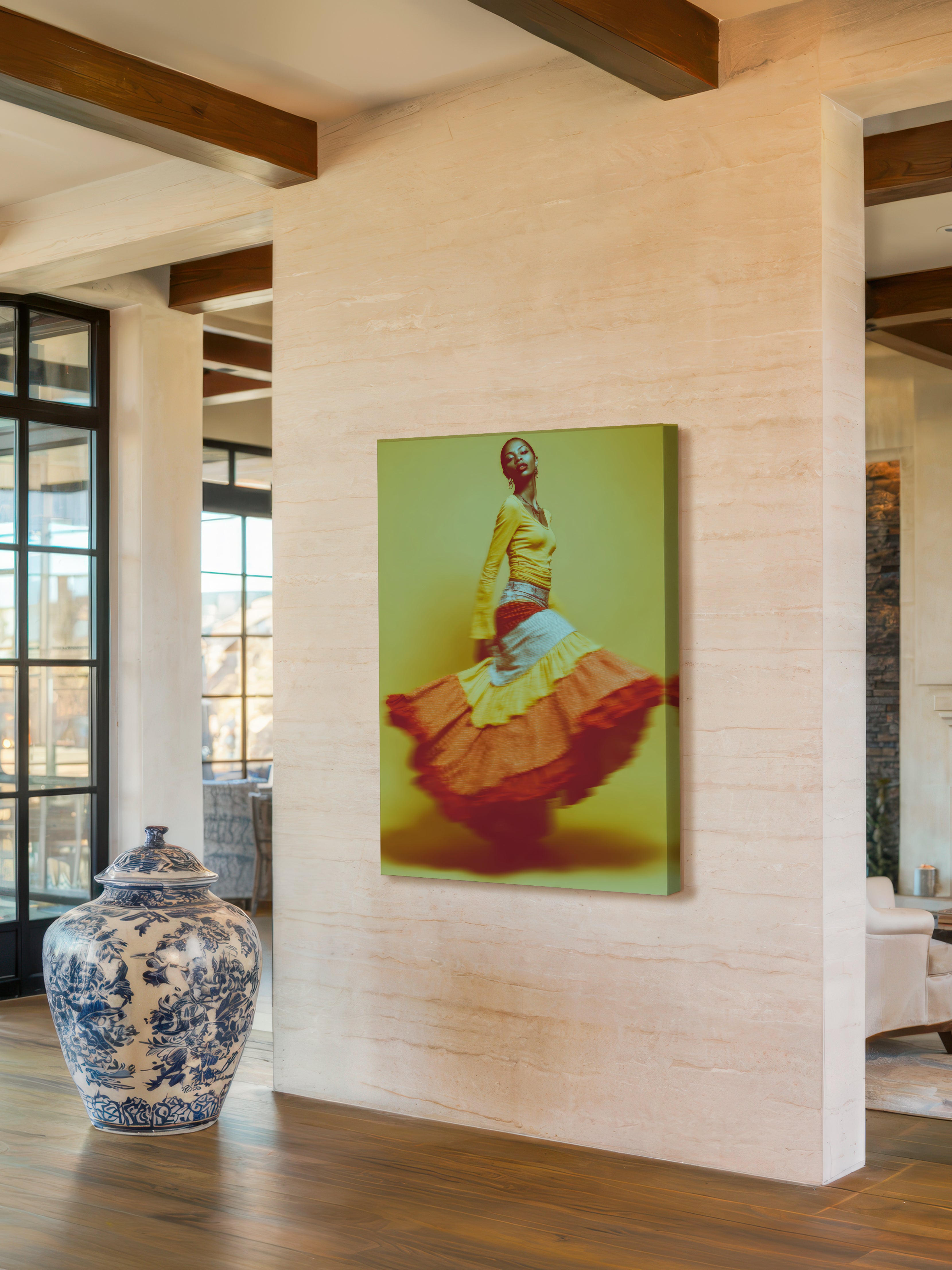 Contemporary Dance Portrait – Surreal Dance Wall Art 089