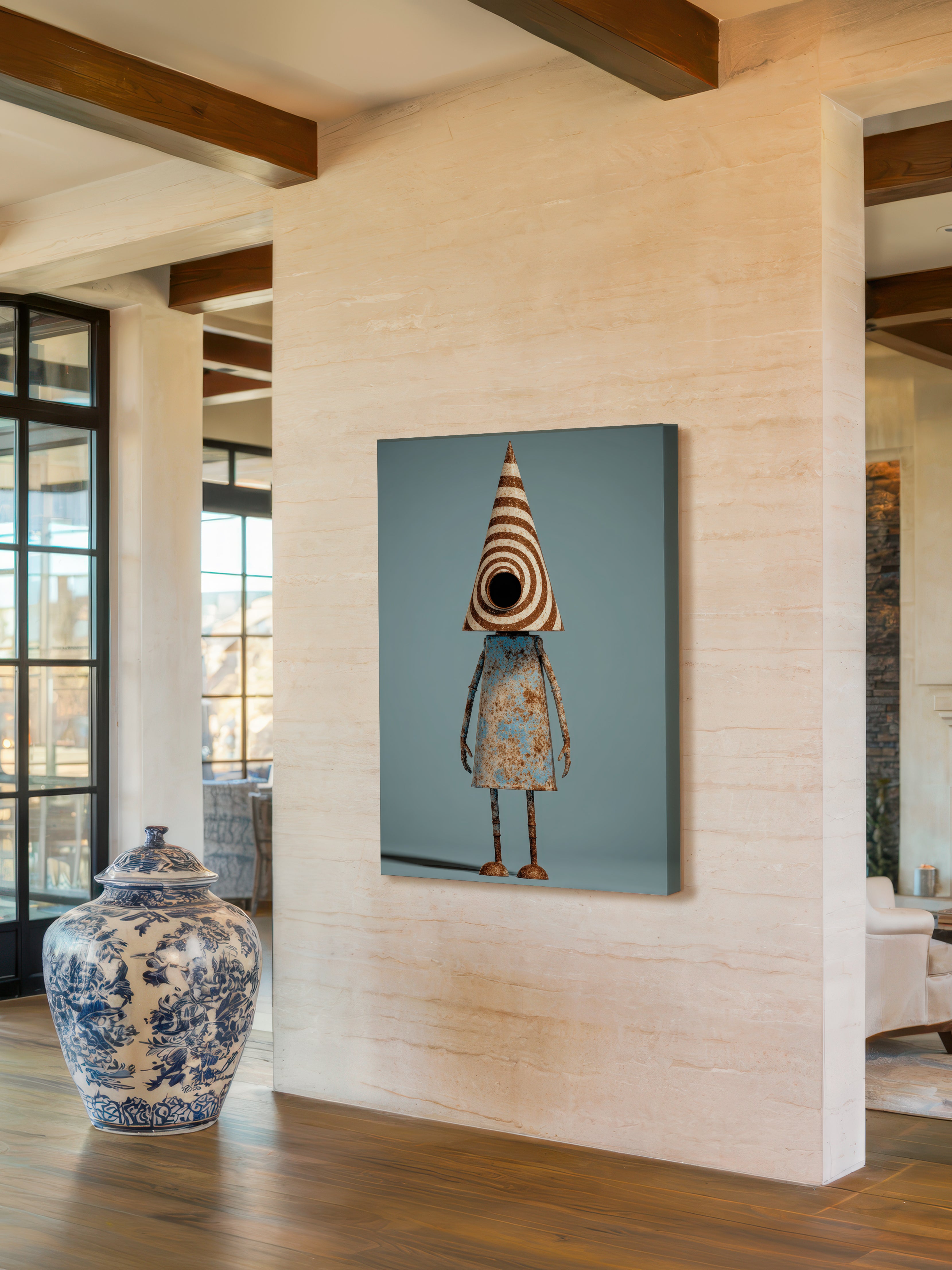 Surreal Tin Figure – Surreal Steampunk Wall Art 139