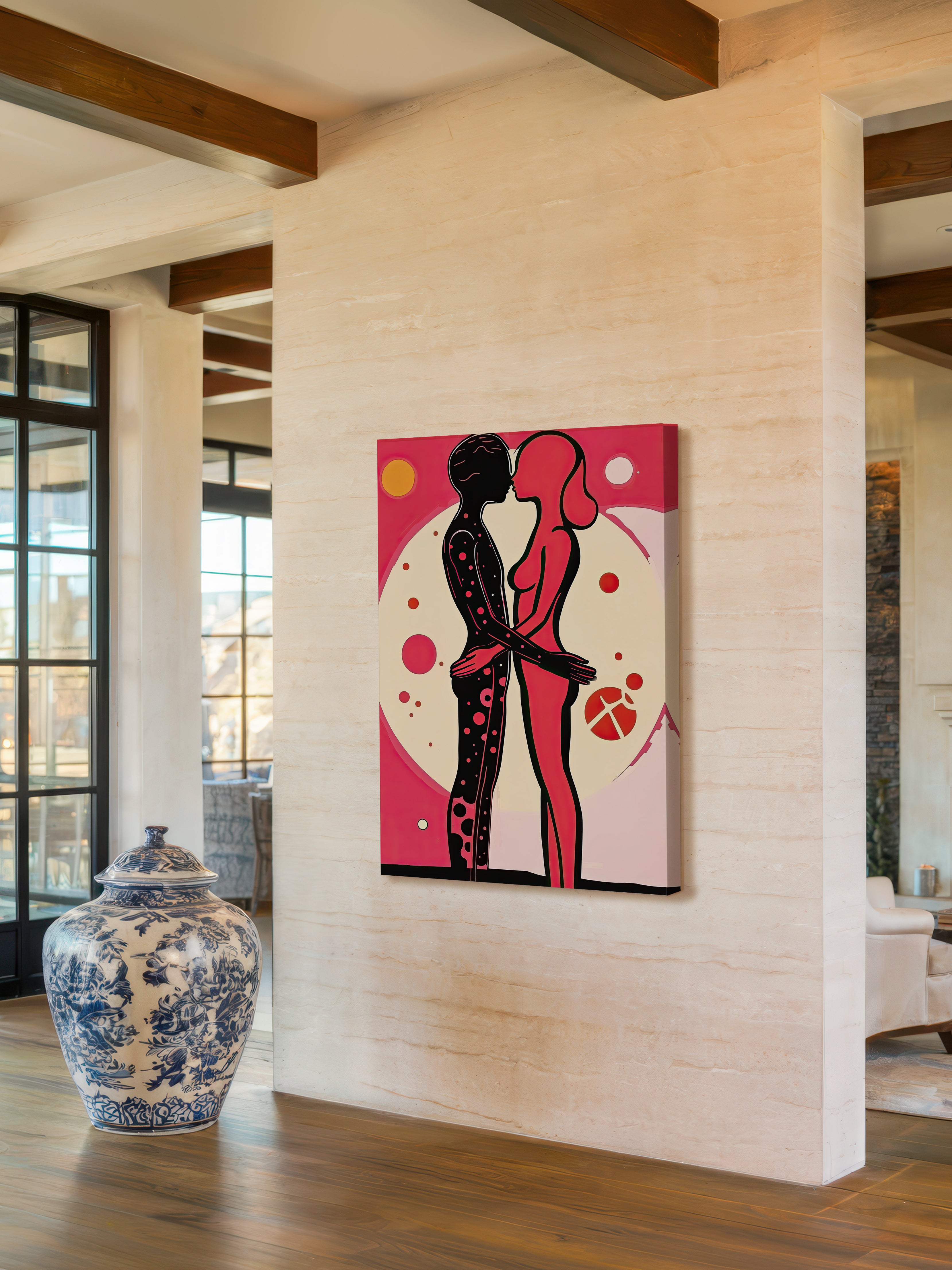 Psychedelic Pop Art – Surreal Vivid Graphic Portrait Wall Art 238