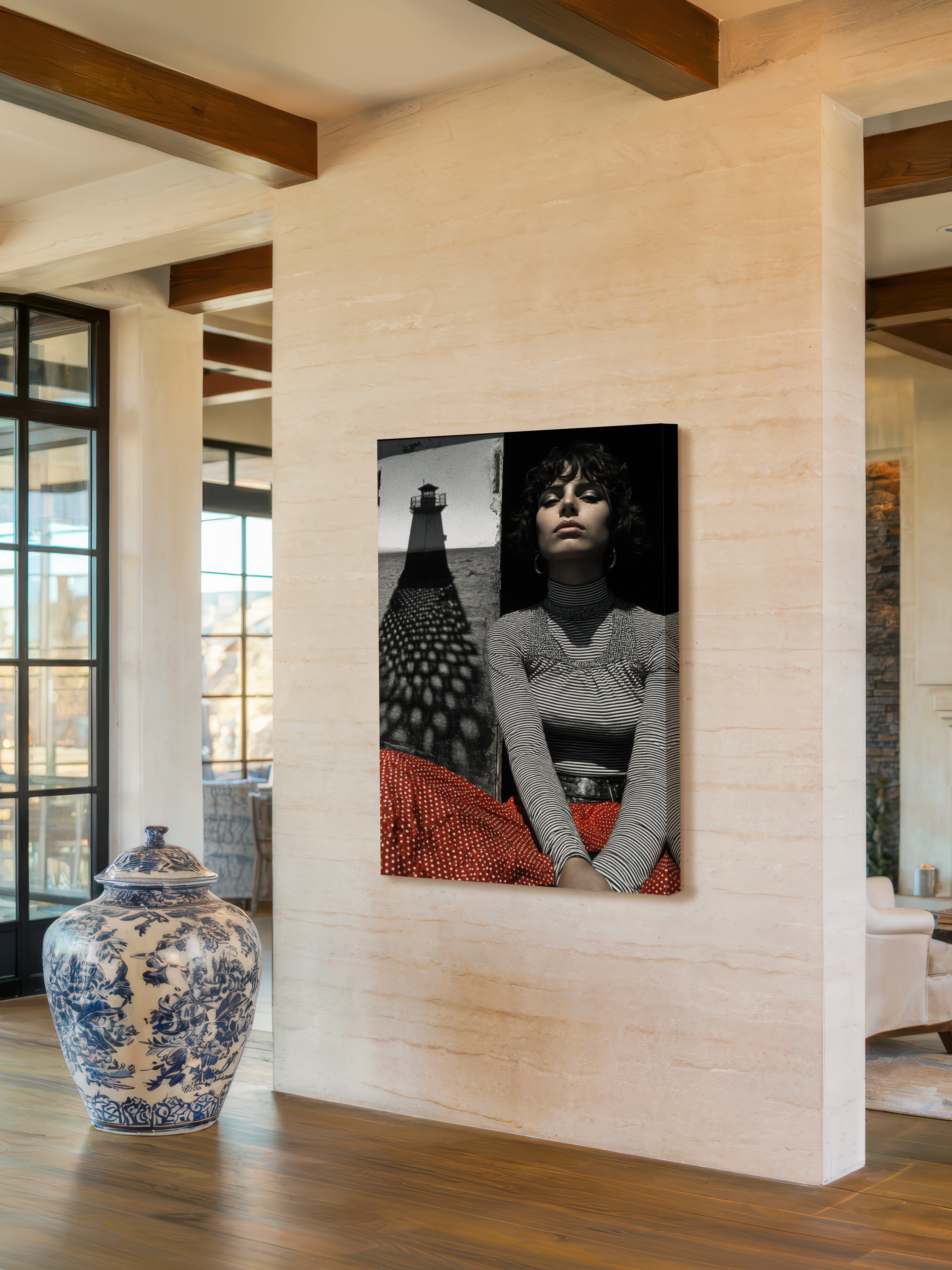 Modern Portrait Collage – Surreal Collage Wall Art 060