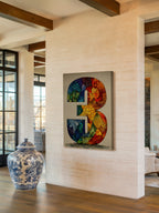 Mosaic Number Three – Surreal Graphic Symbol Wall Art 250