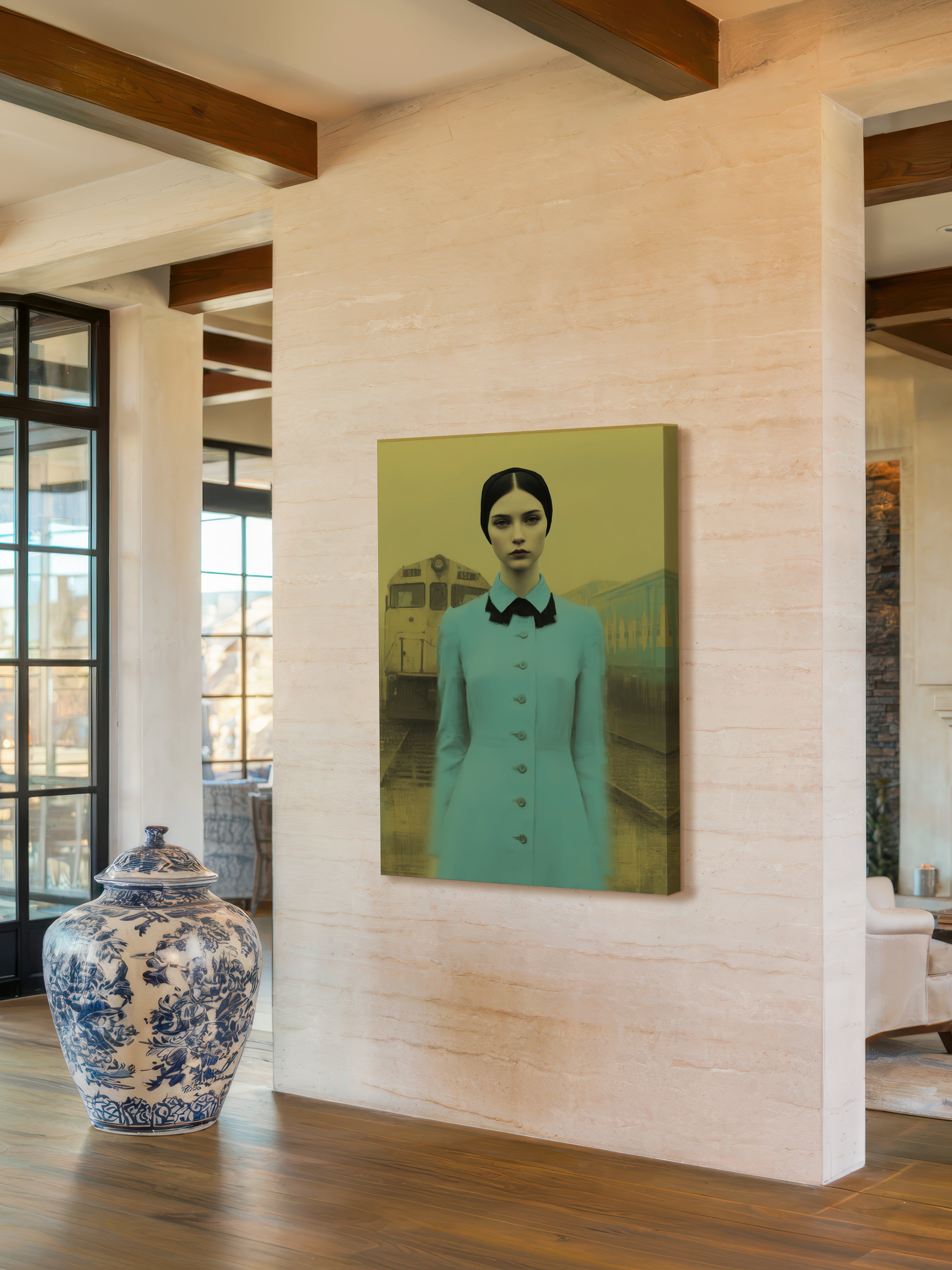 Surreal Figure Portrait – Surreal Figurative Wall Art 110