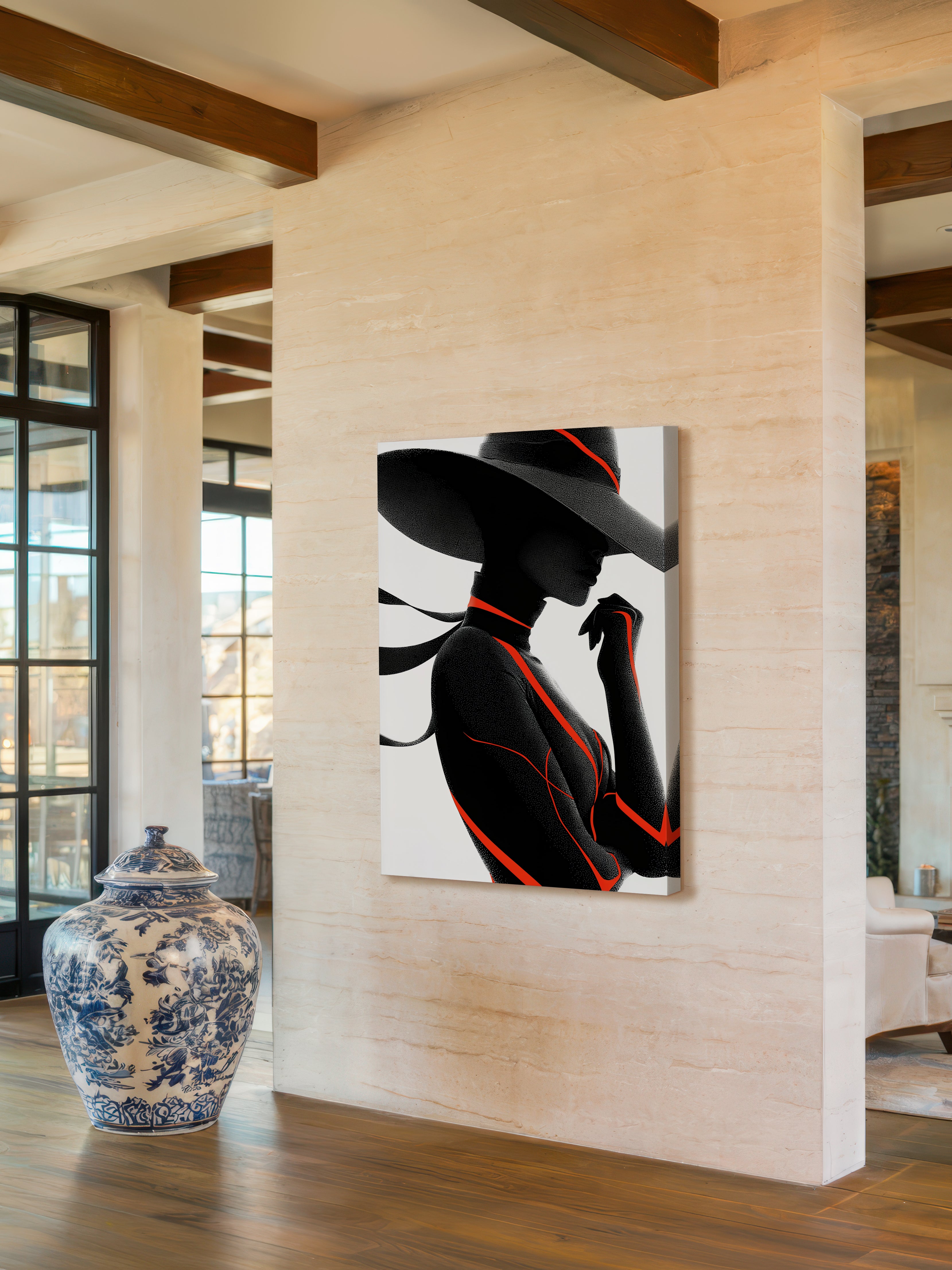 Graphic Fashion Illustration – Surreal Fashion Wall Art 072
