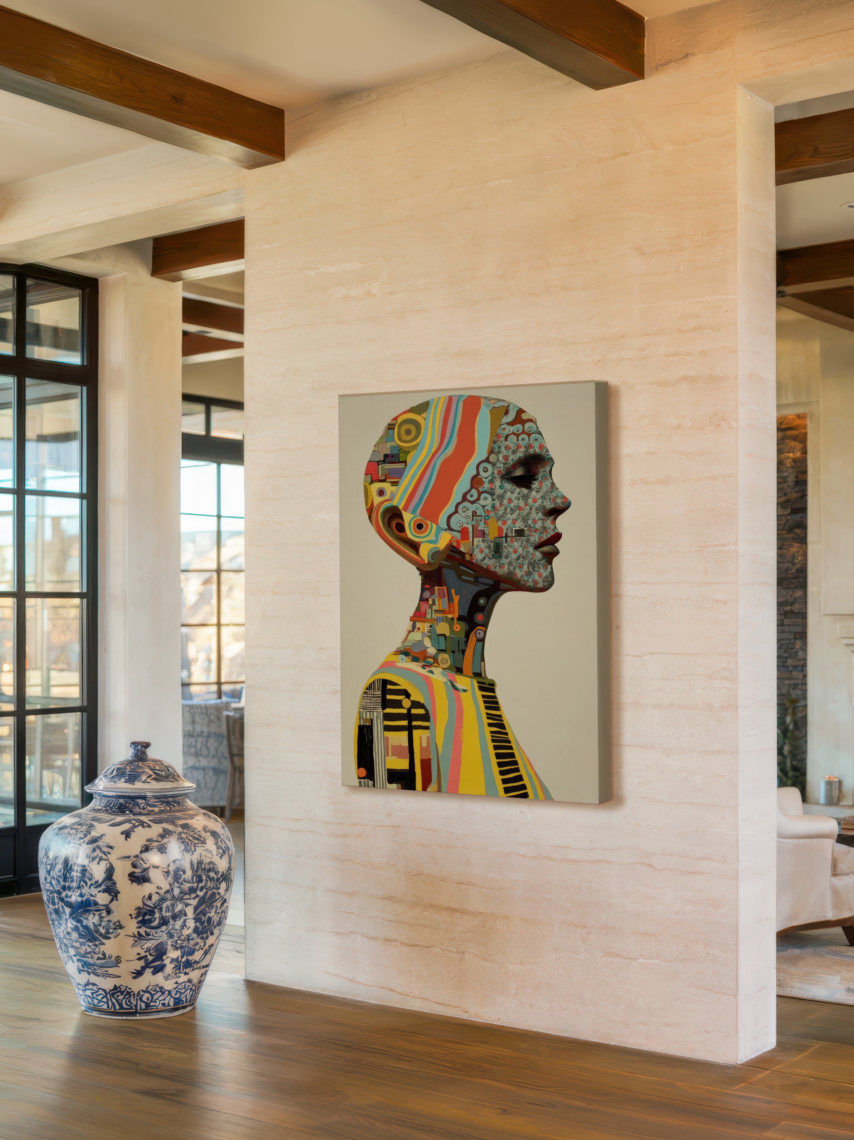 Layered Figure – Surreal Abstract Wall Art 108