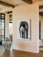 Protective Spirit – Surreal Textured Wildlife Sculpture Wall Art 194
