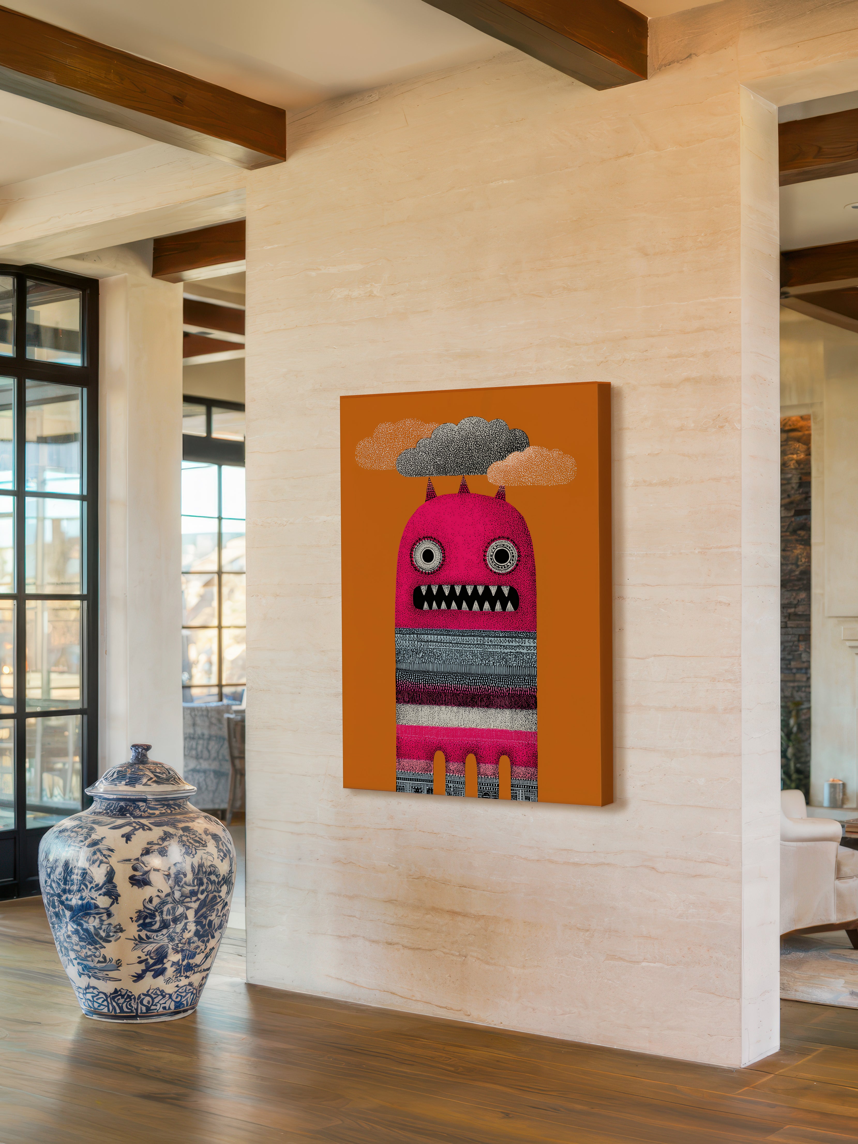 Psychedelic Pop Art – Surreal Fluid Color Portrait Wall Art 298