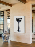 Modern Abstract Cat – Surreal Animal Wall Art 084