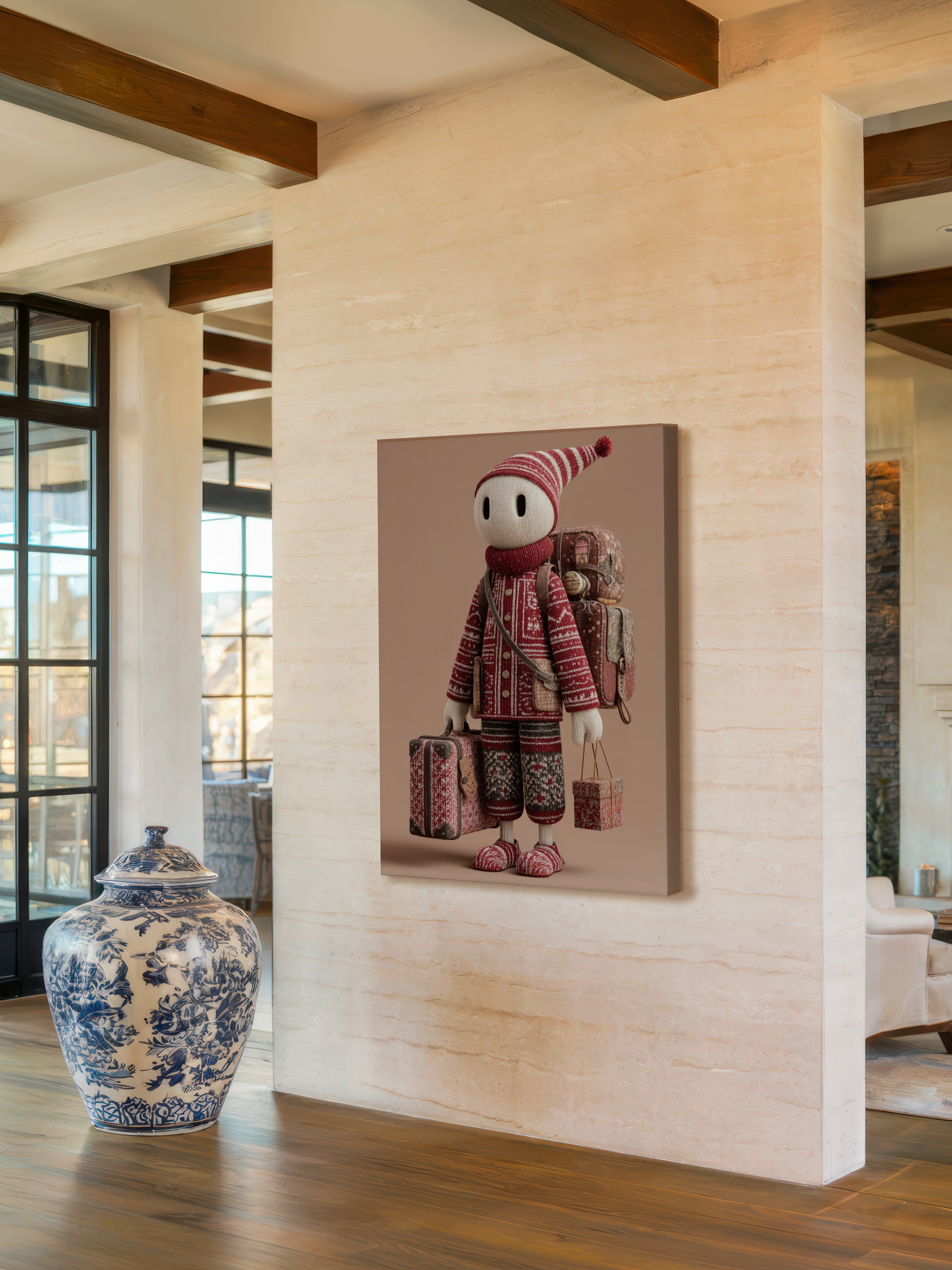 Surreal Textile Character – Surreal Whimsical Wall Art 141