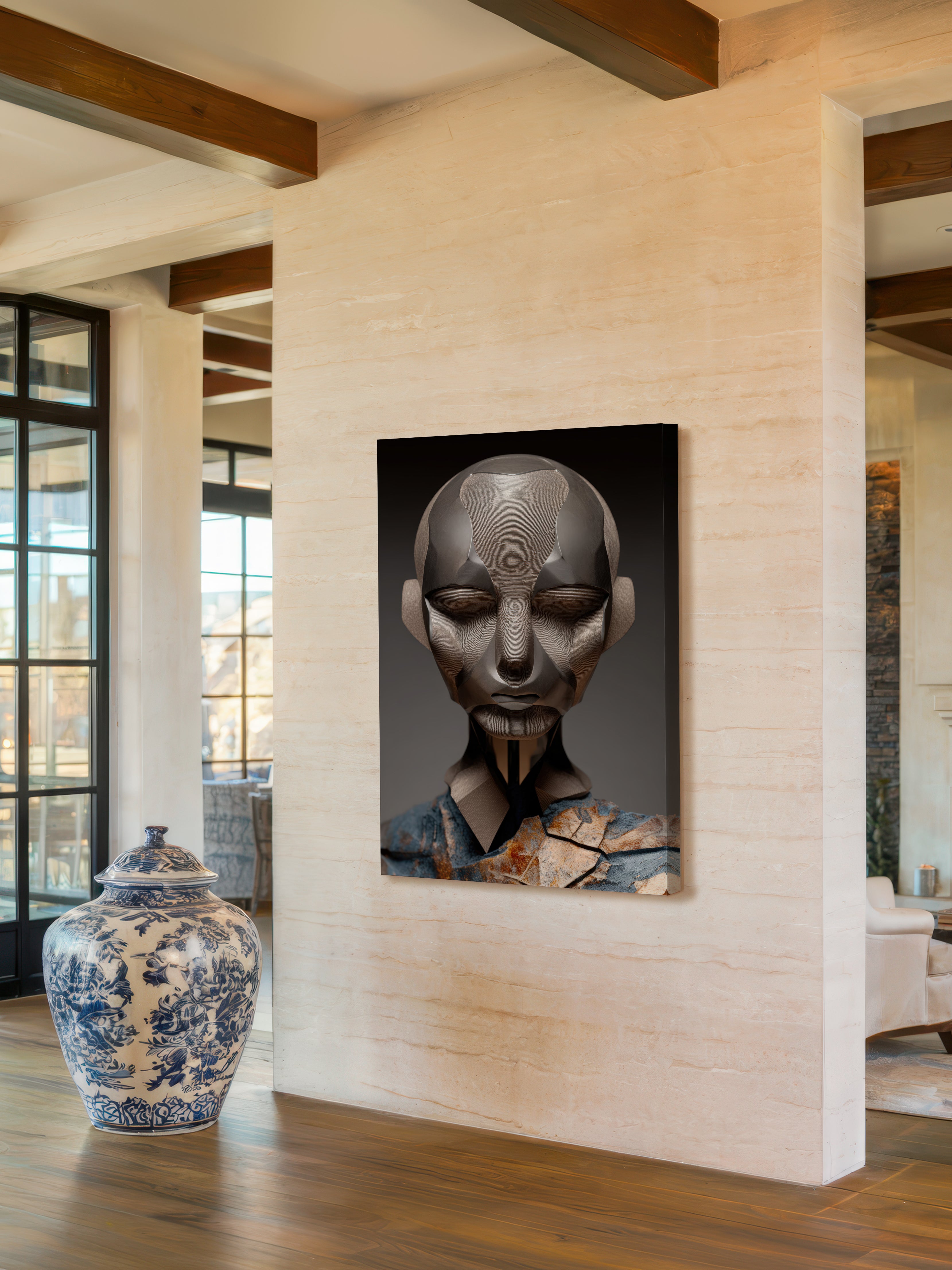 Metallic Form – Surreal Metallic Wall Art 153