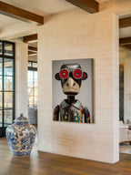 Found Object Portrait – Surreal Assemblage Figure Wall Art 367