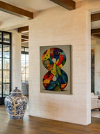 Mosaic Number Eight – Surreal Graphic Symbol Wall Art 249