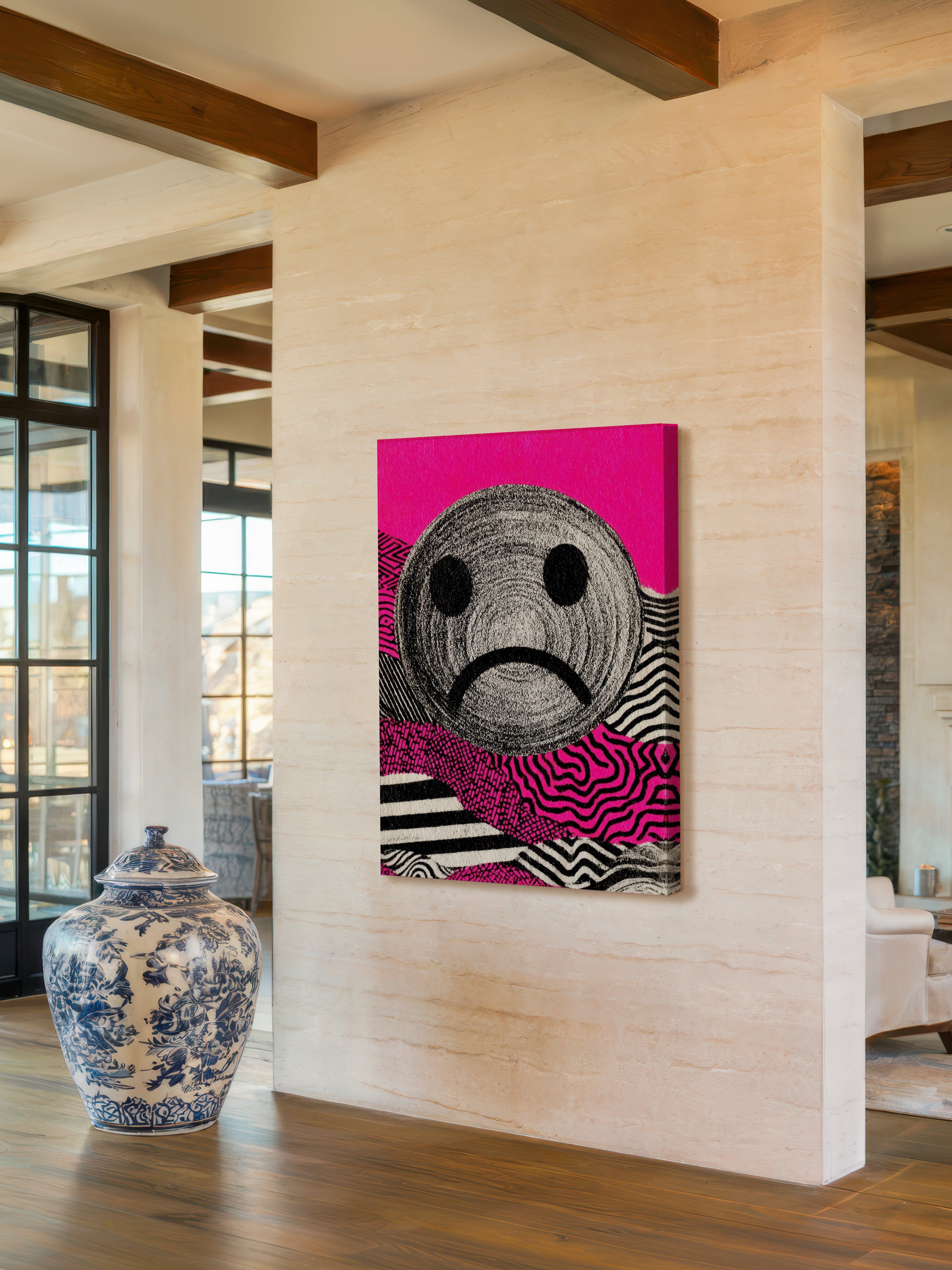 Modern Pop Portrait – Surreal Graphic Pop Figure Wall Art 296